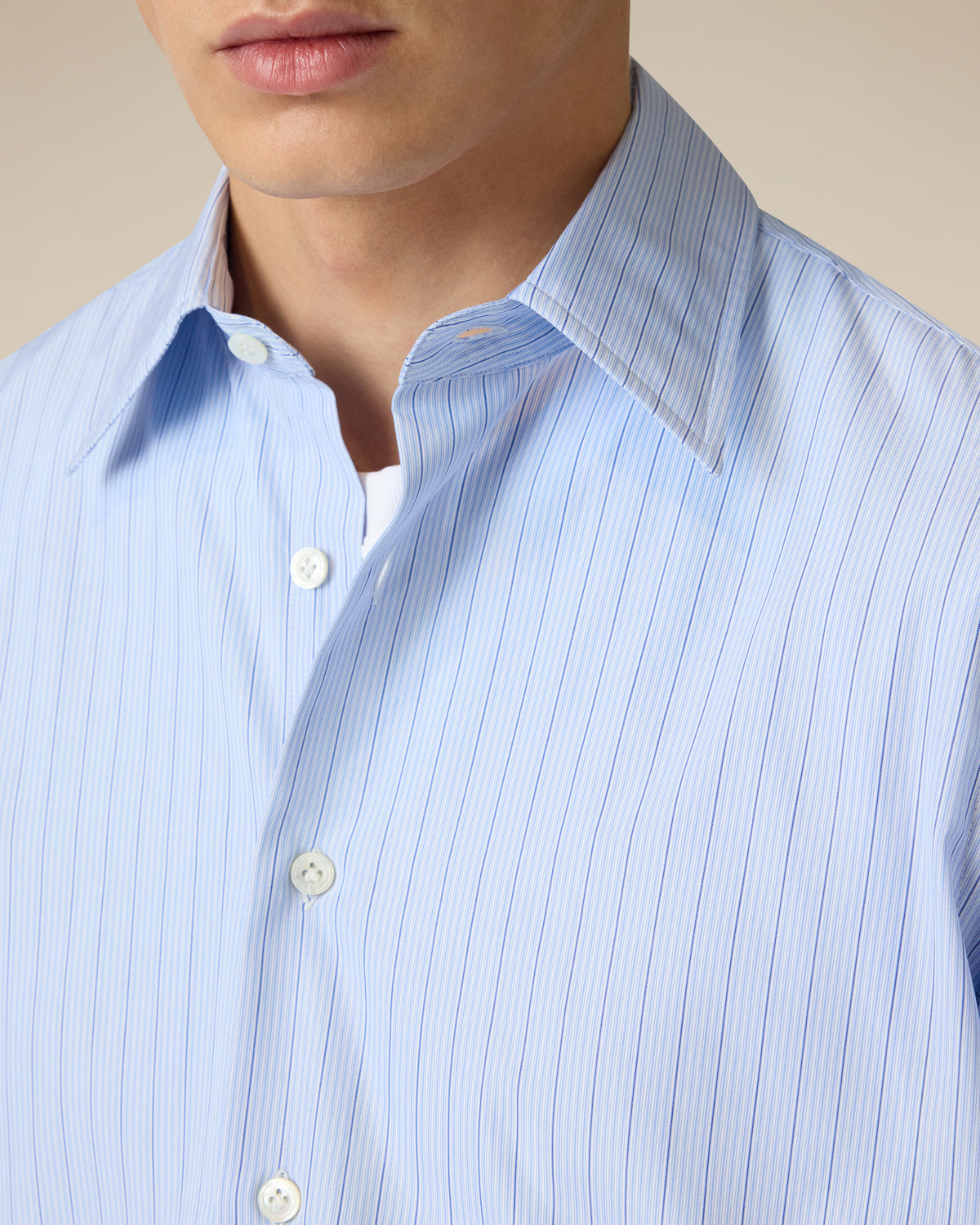 Light blue cotton poplin shirt LIGHT BLUE Lardini 3