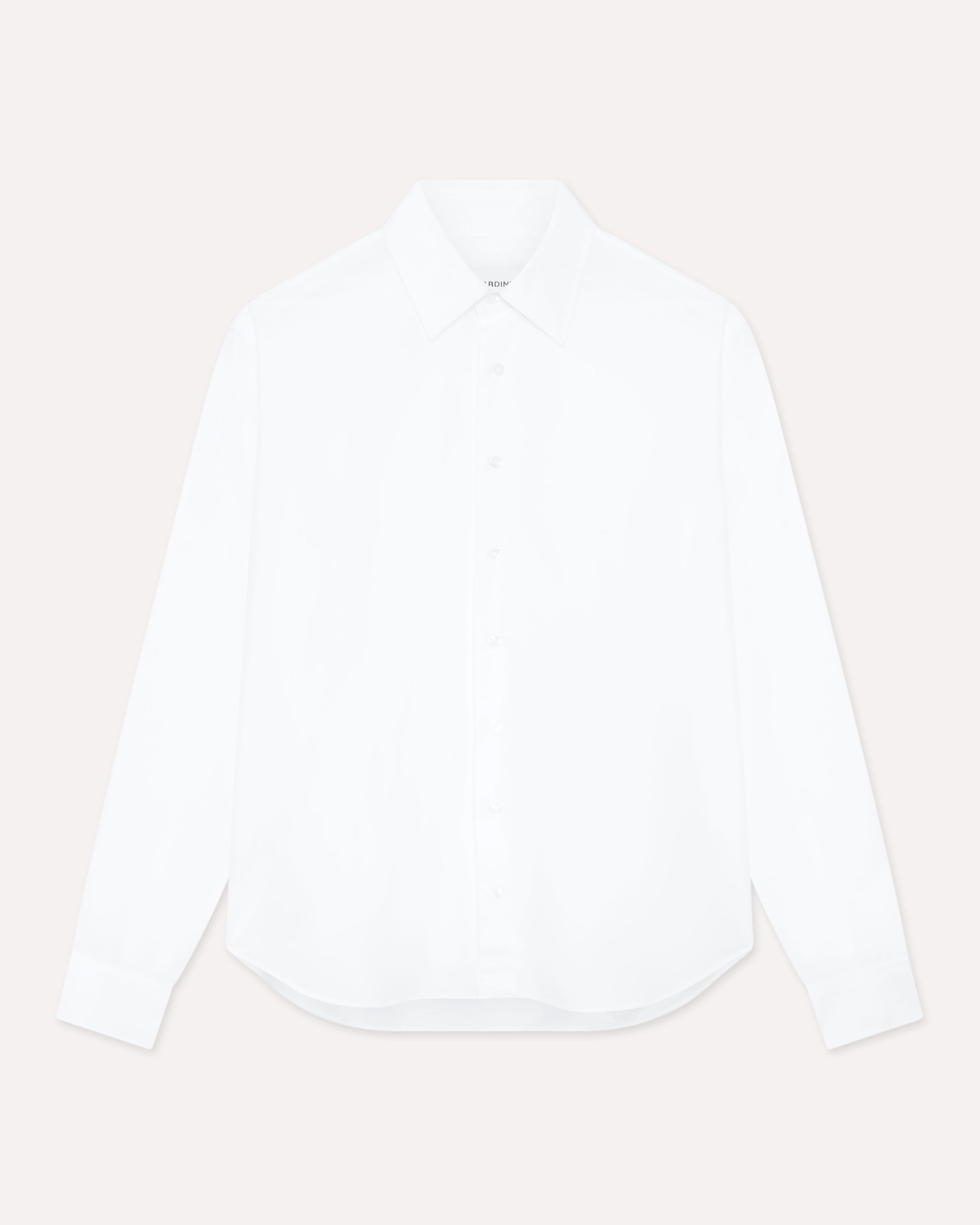 Camicia bianca in cotone e lyocell WHITE Lardini