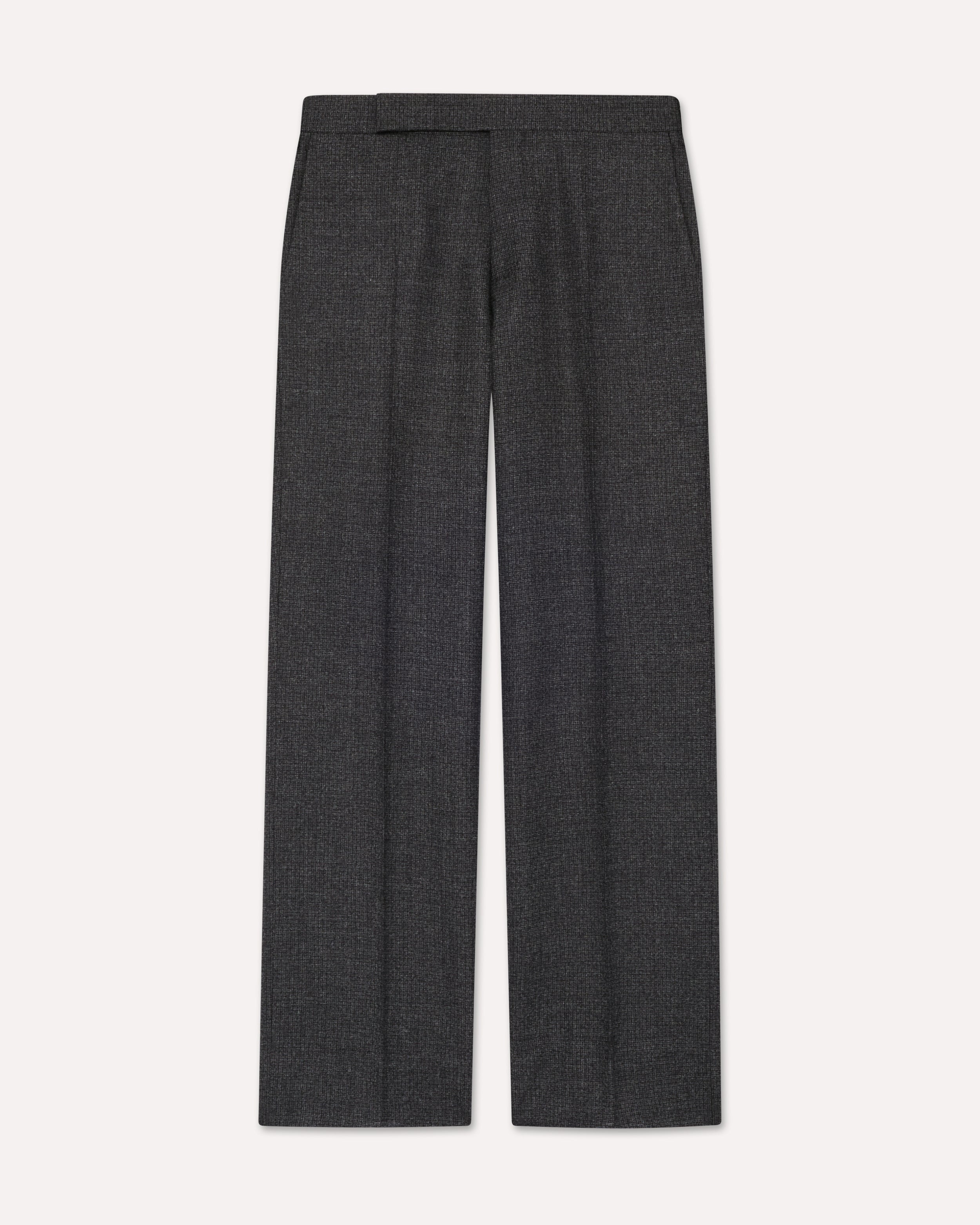 Grey flat-front trousers GREY/BLACK Lardini 1