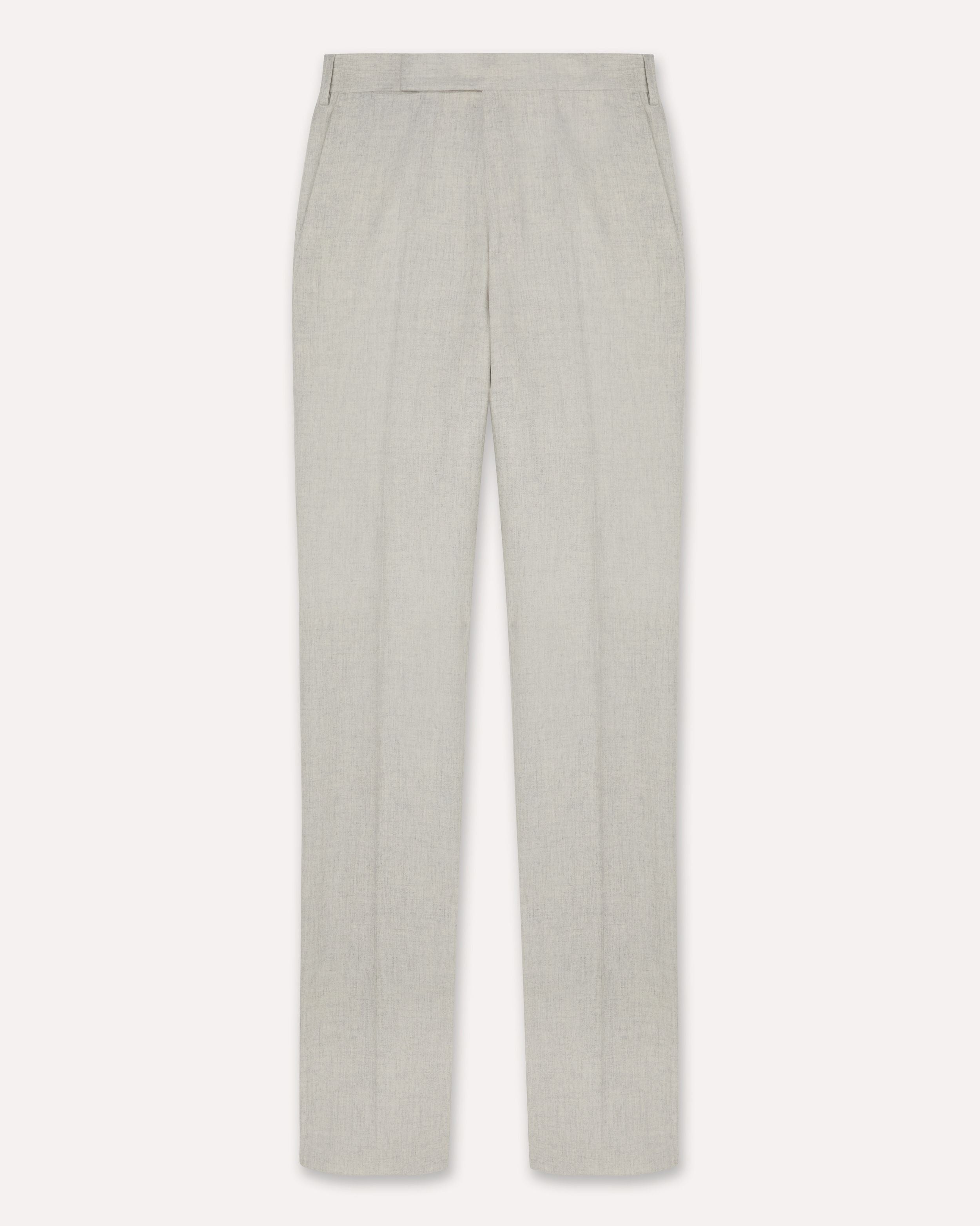 Pantalone grigio senza pieghe in flanella leggera GREY Lardini 1