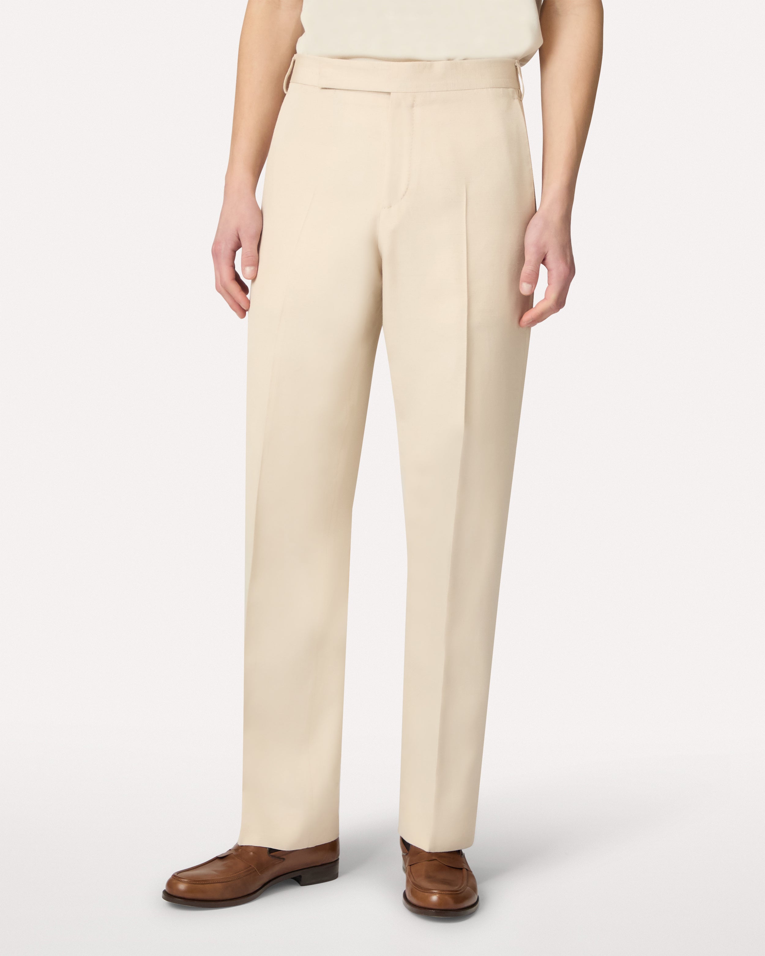 Beige EcoVero Trousers BEIGE Lardini 3
