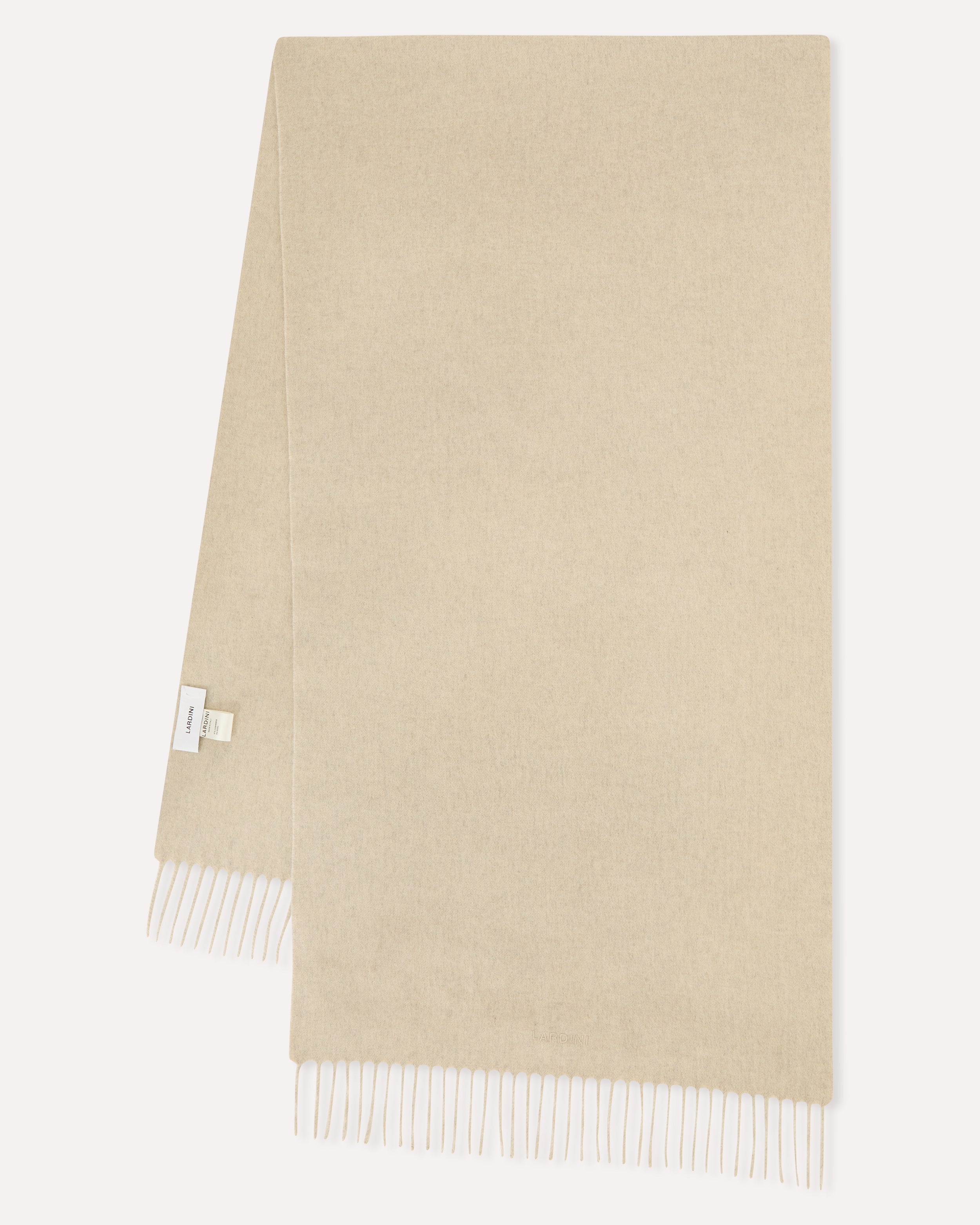 Cream cashmere scarf CREAM Lardini 1