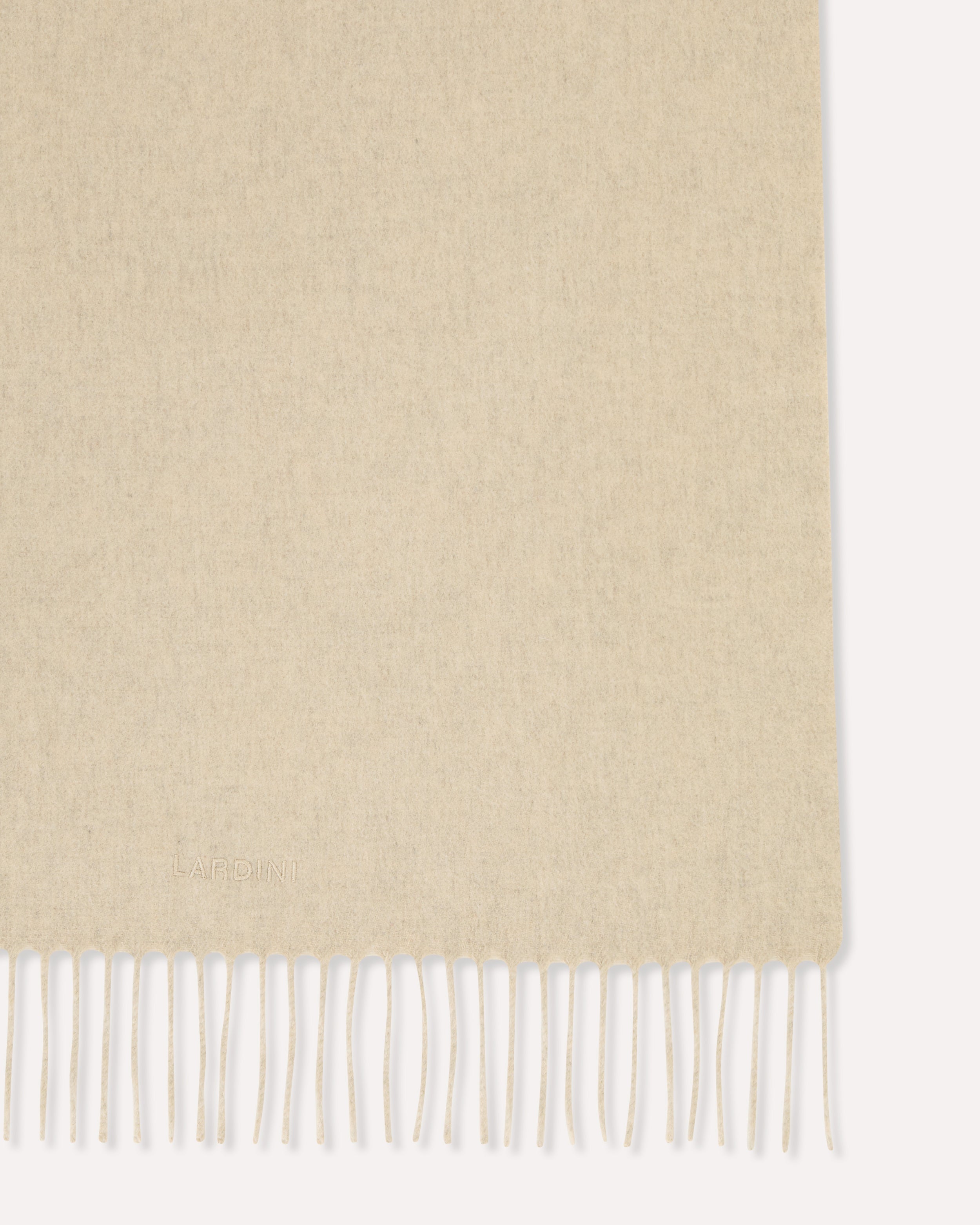 Cream cashmere scarf CREAM Lardini 4