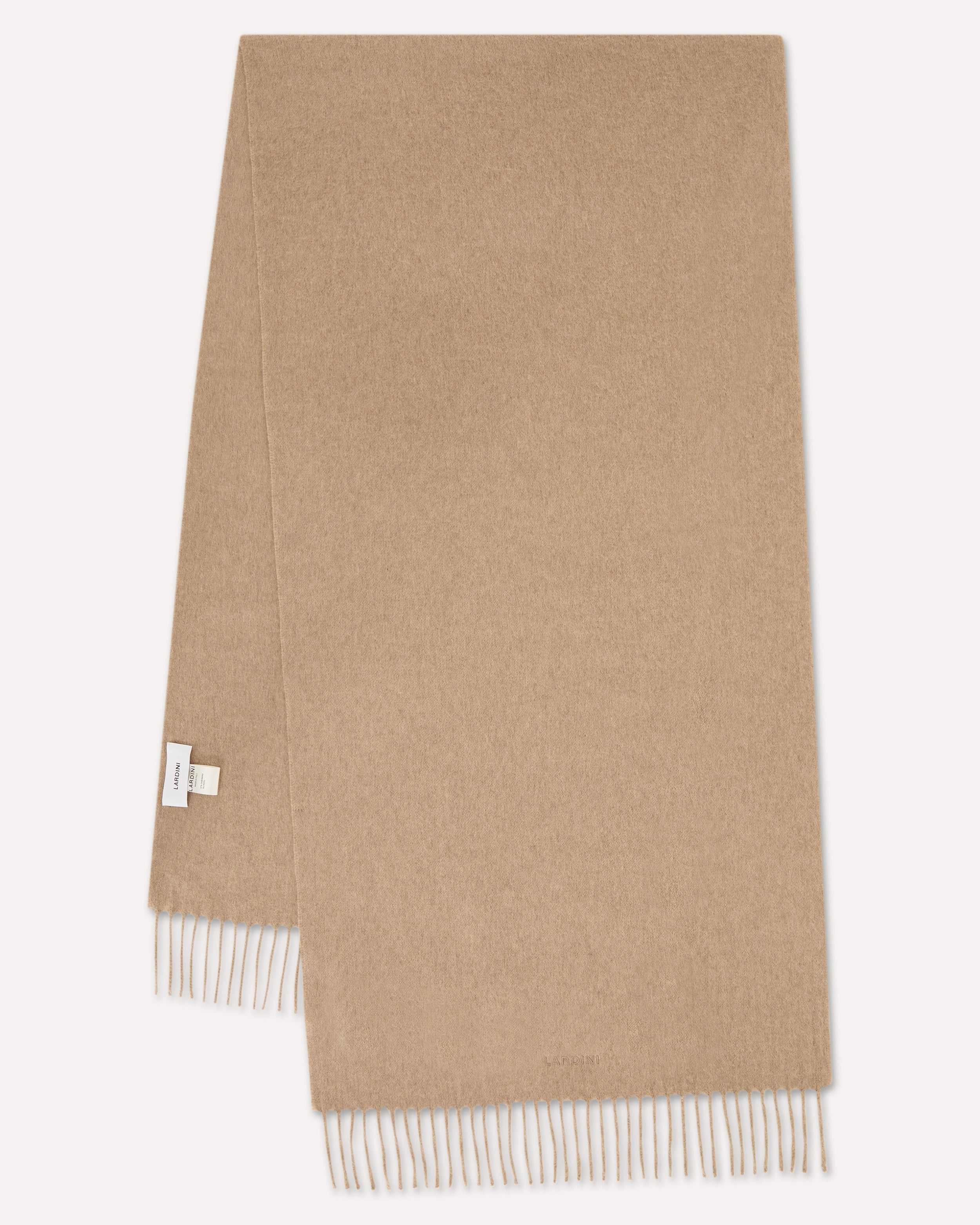 Beige cashmere scarf BEIGE Lardini 1