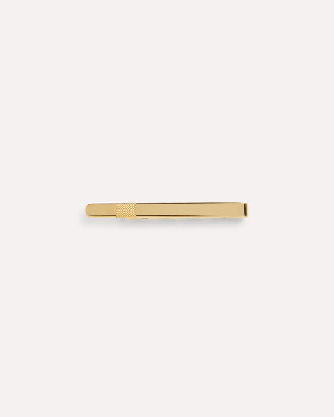 Pince à Cravate Vintage En Forme De Piolet - Plaque Dorée Laminée, 5g, 8cm, Occasion