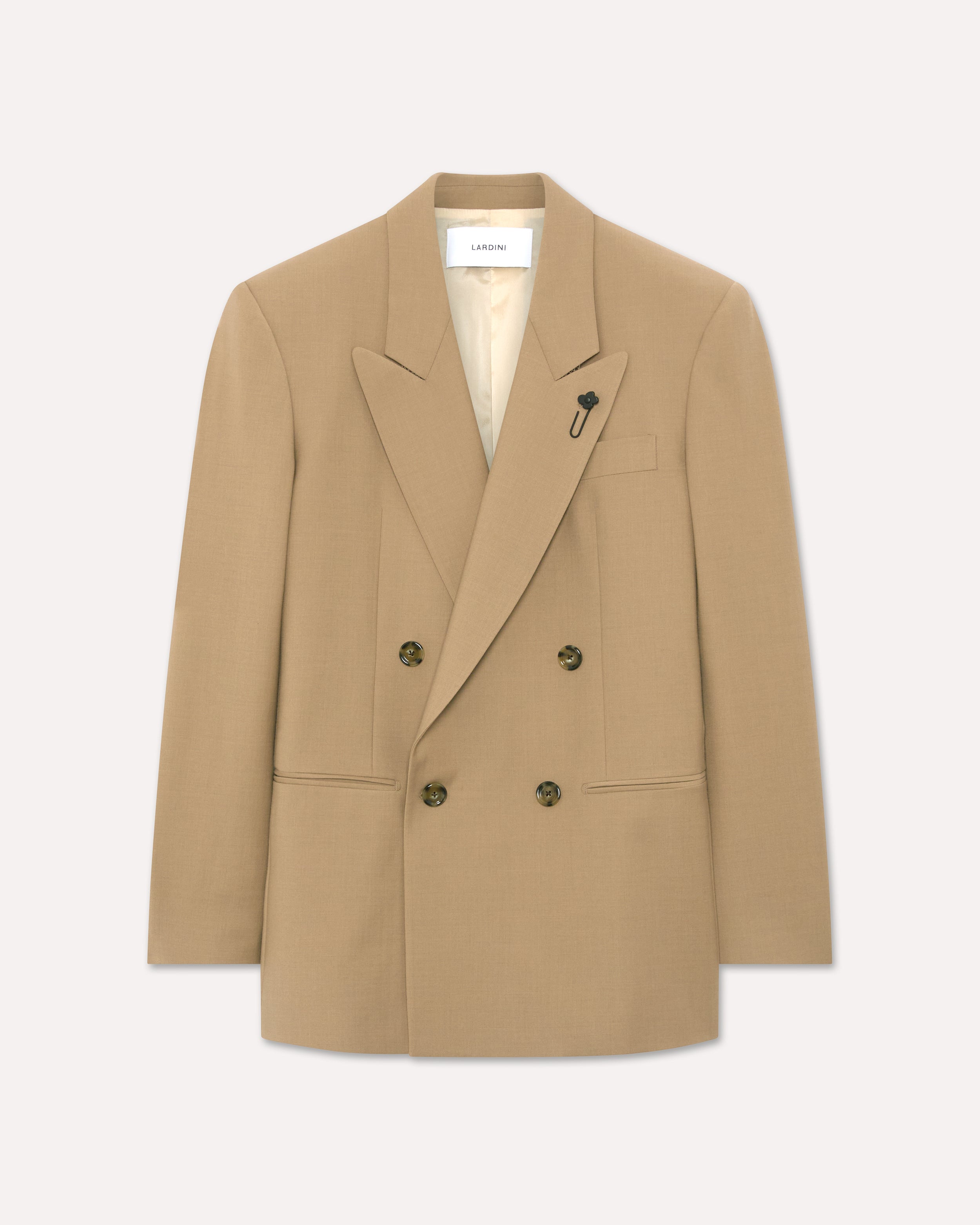 【値下げ】Double Breasted Classic Blazer ベージュ Beige double-breasted blazer, white, woman | Lardini