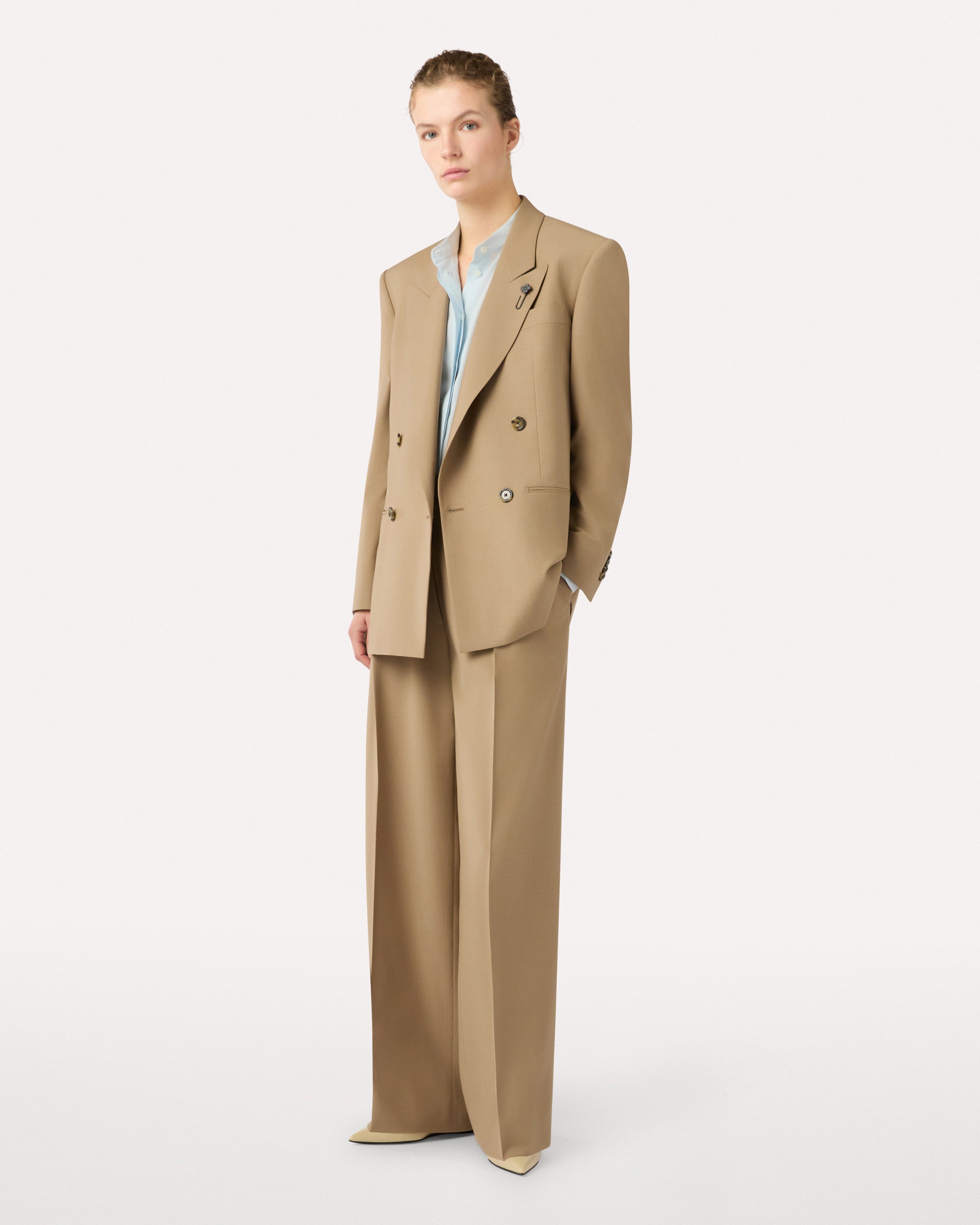 Blazer croisé beige BEIGE Lardini 2