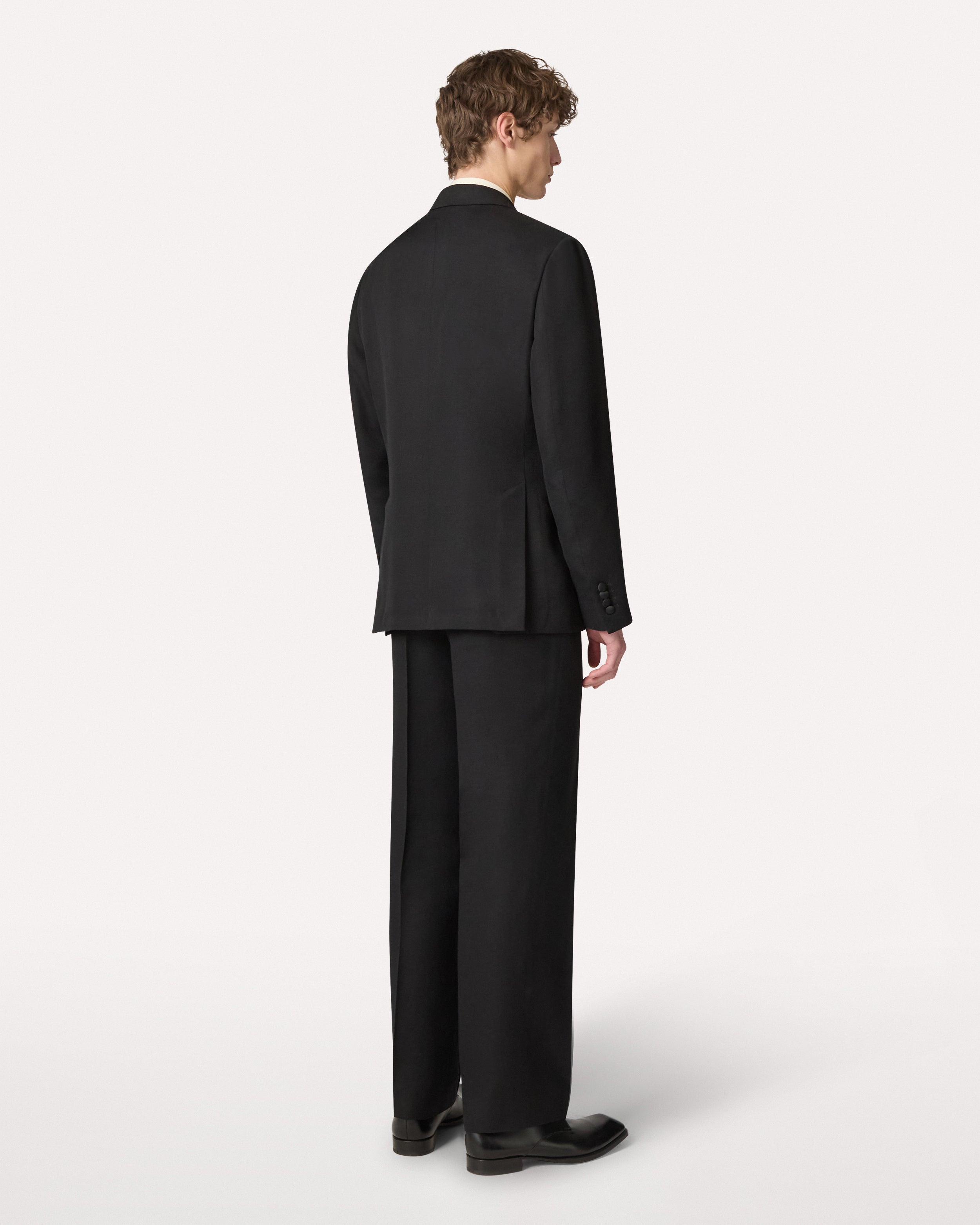 Black double-breasted suit BLACK Lardini 5
