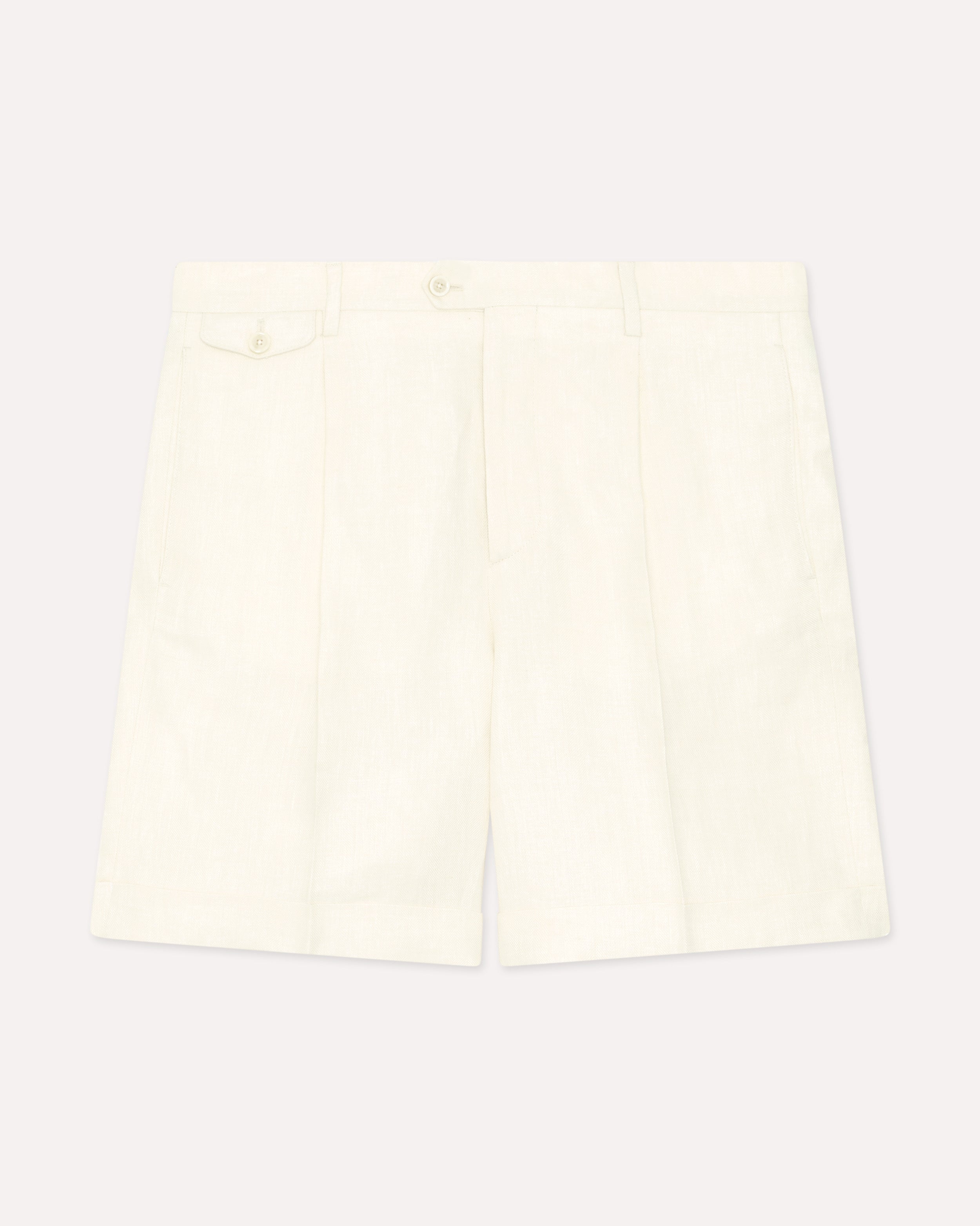 Cream linen bermuda CREAM Lardini 1