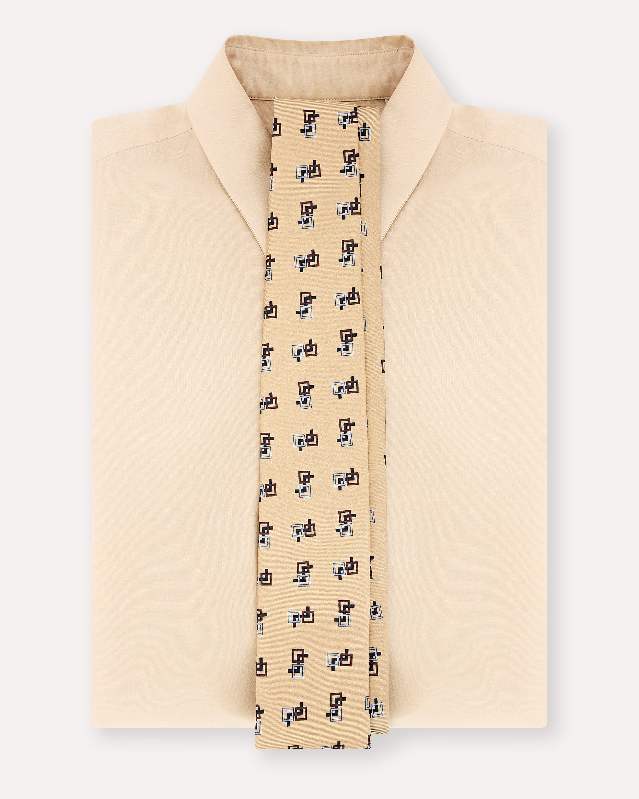 Cravatta in seta BEIGE/GREY/BROWN Lardini 3