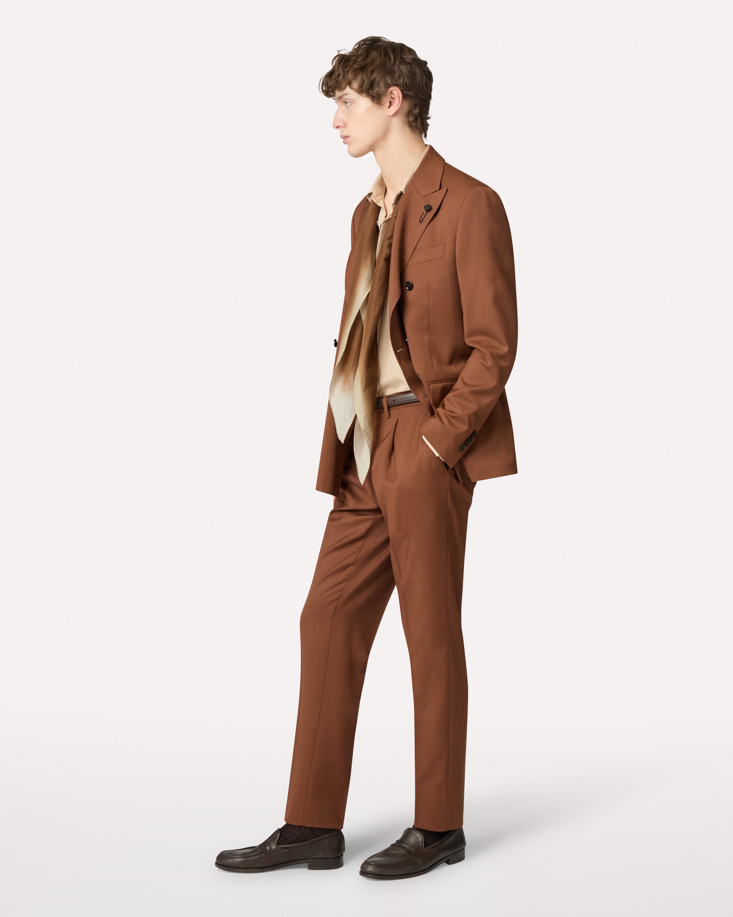 Beige shirt in linen and natural fiber BEIGE Lardini 2