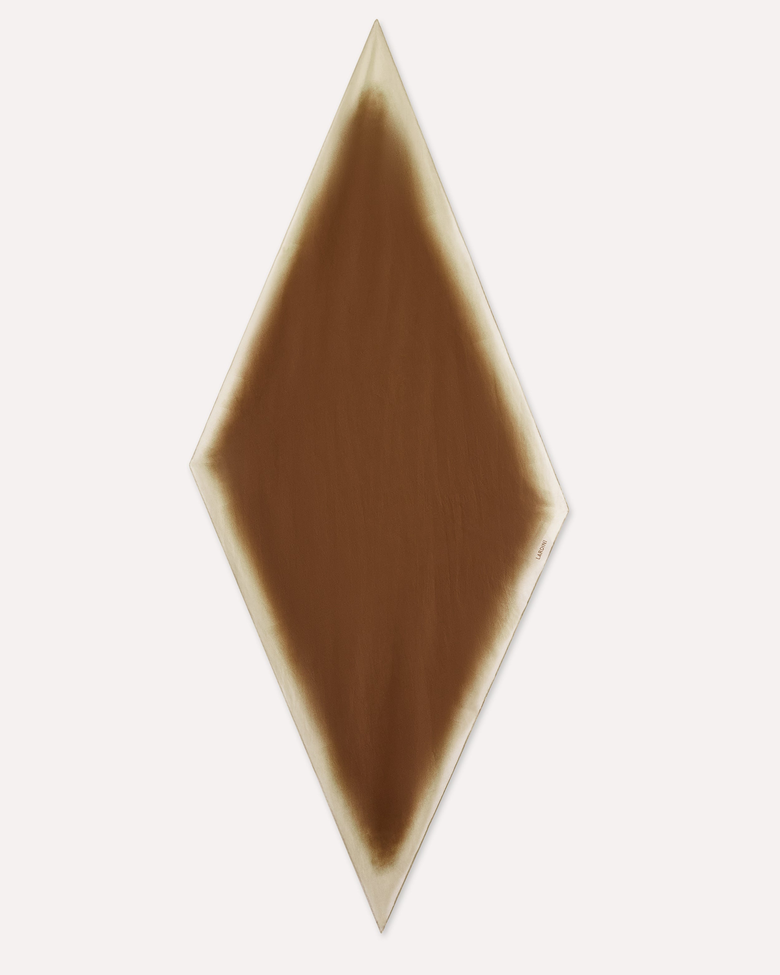 Brown cotton and silk scarf BROWN Lardini 1