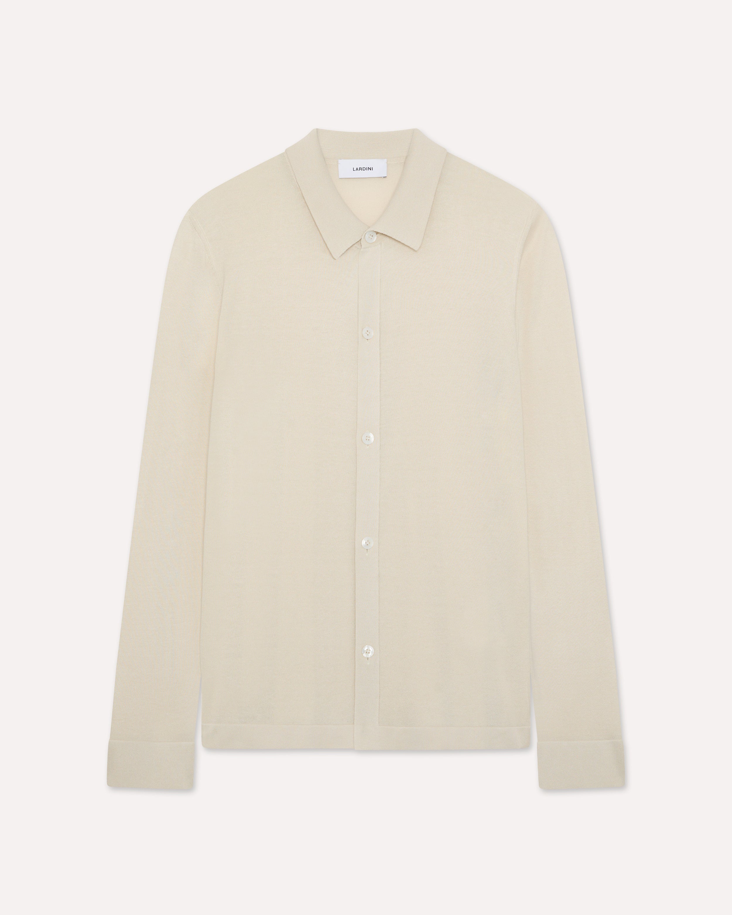 Cream silk knit shirt CREAM Lardini 1