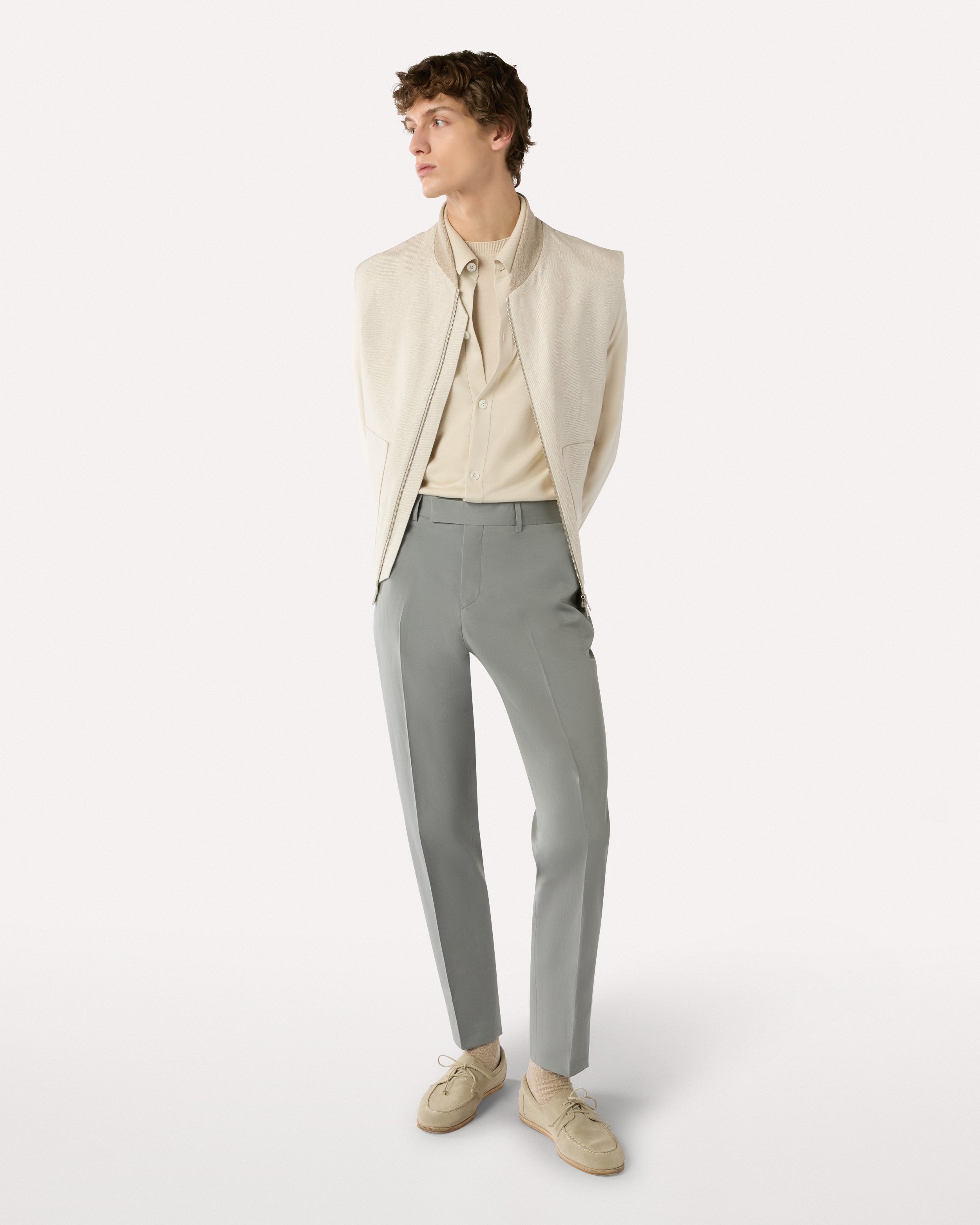 Cream silk knit shirt CREAM Lardini 2