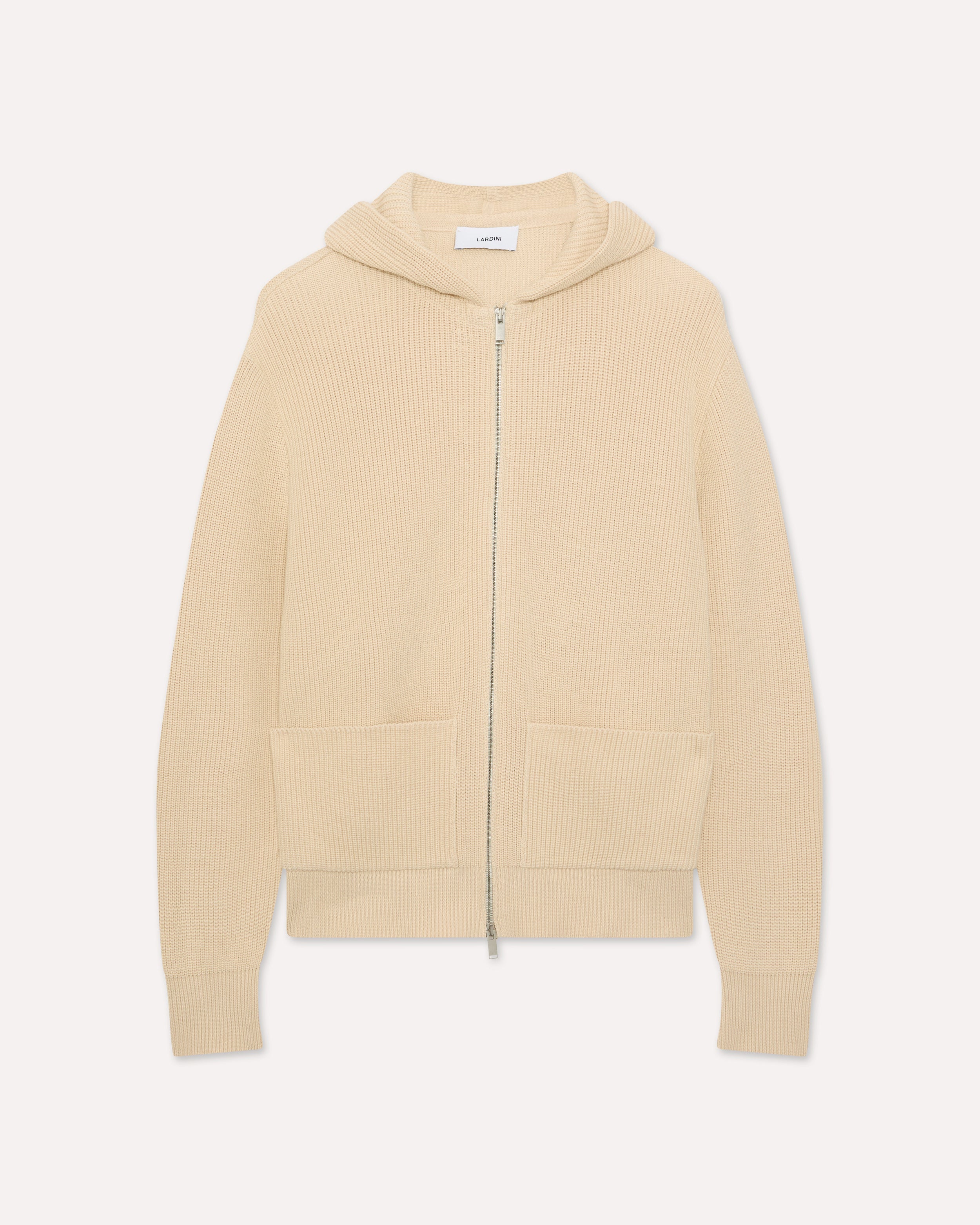 未使用級！伊製 LARDINI コットン クルーネック ニット セーター 44 Men's leisure knitwear | Lardini