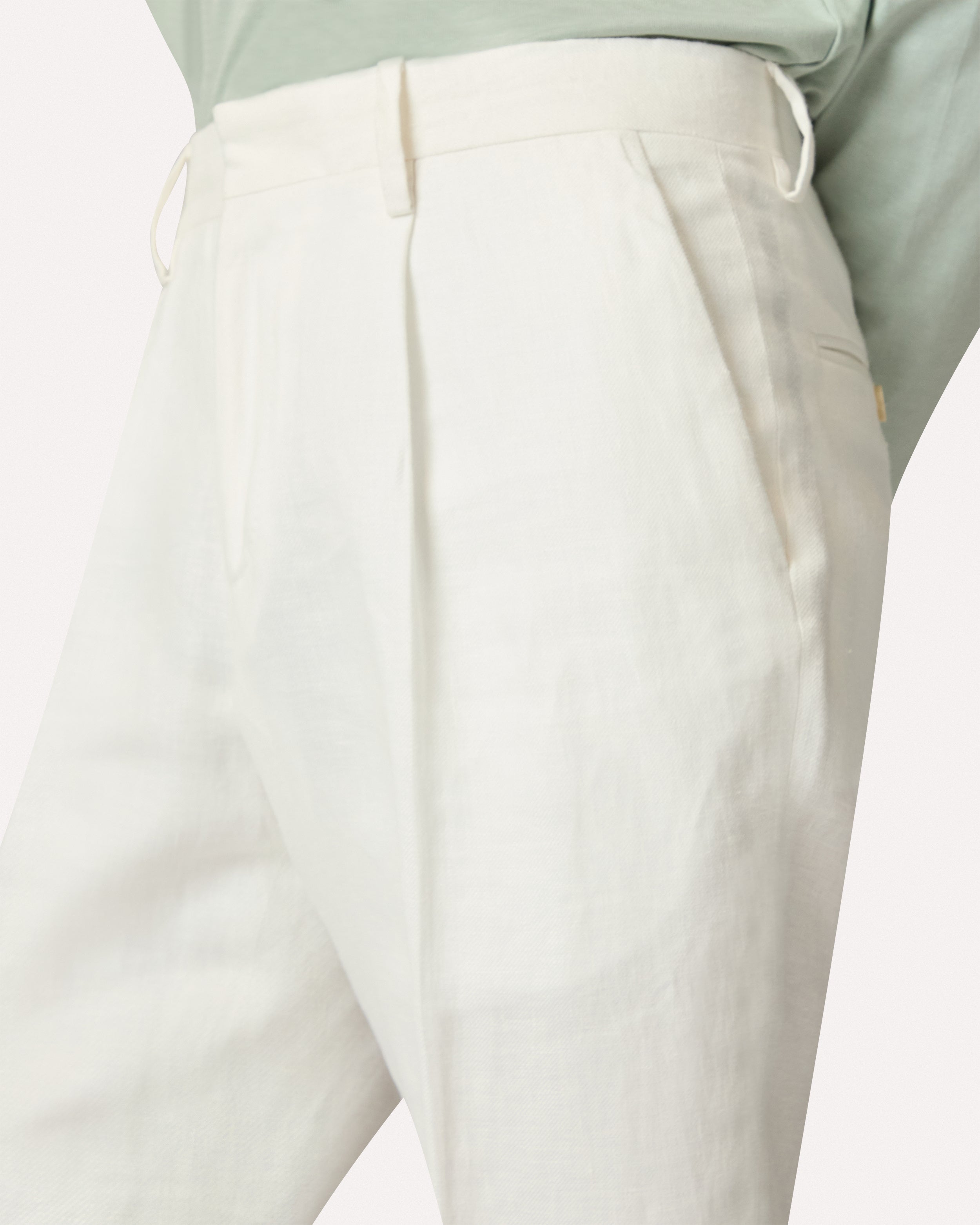 Cream flat-front trousers CREAM Lardini 4