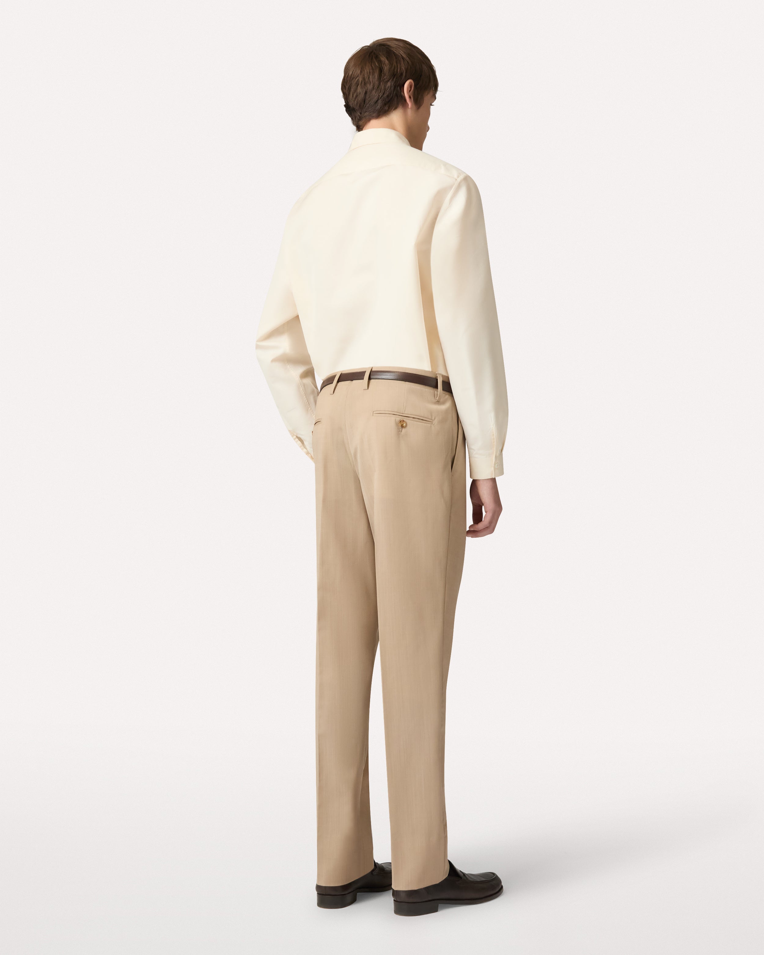 Pantalone con piega cammello CAMEL Lardini 5