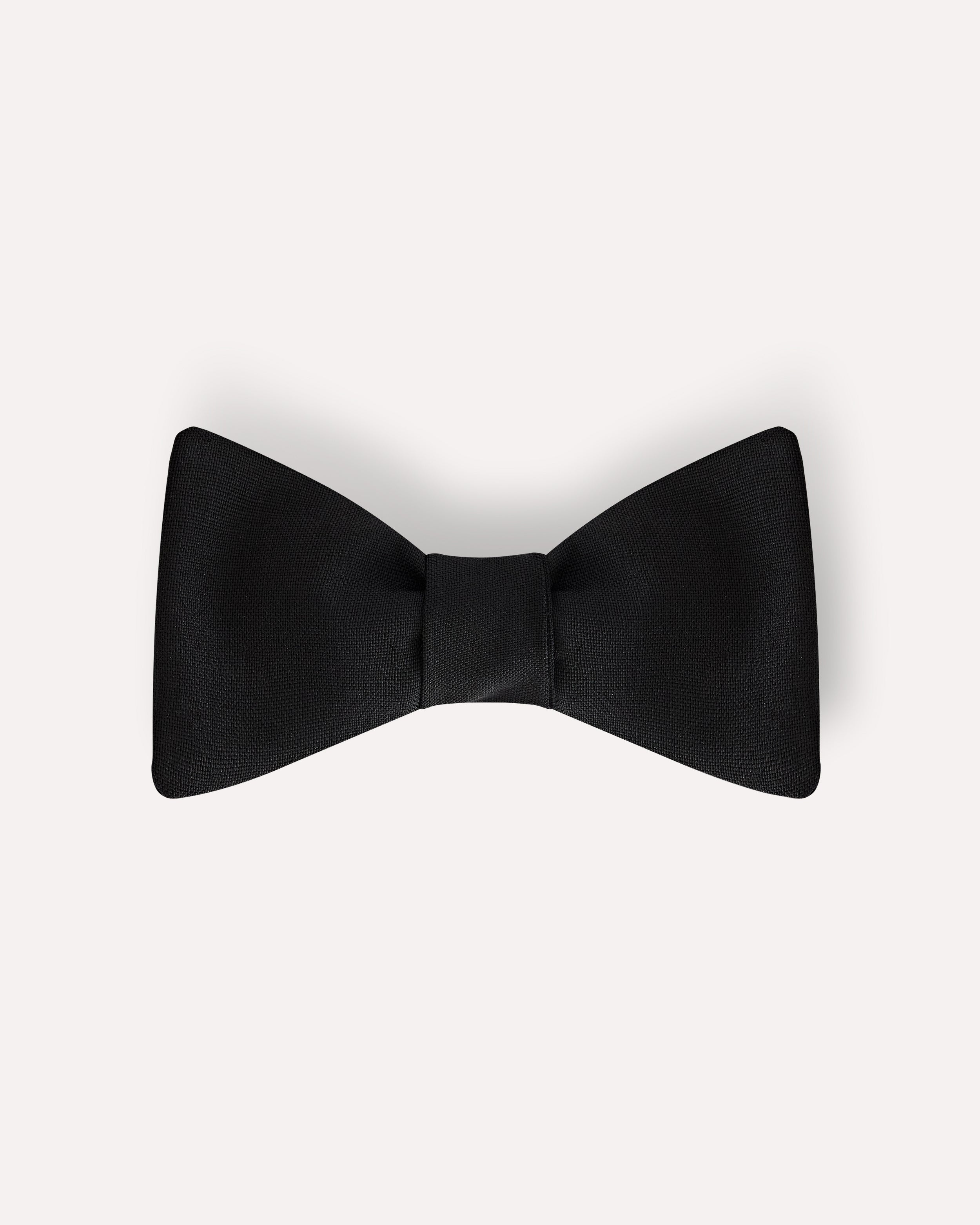 Black self-tie bow tie BLACK Lardini 1