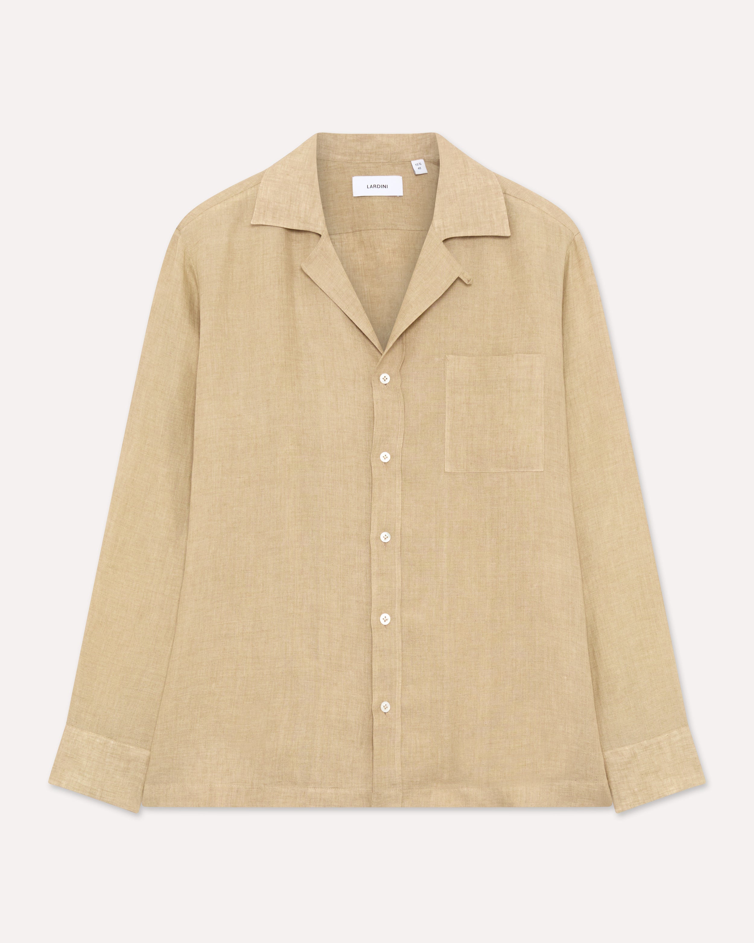 Beige shirt with relaxed fit BEIGE Lardini 1