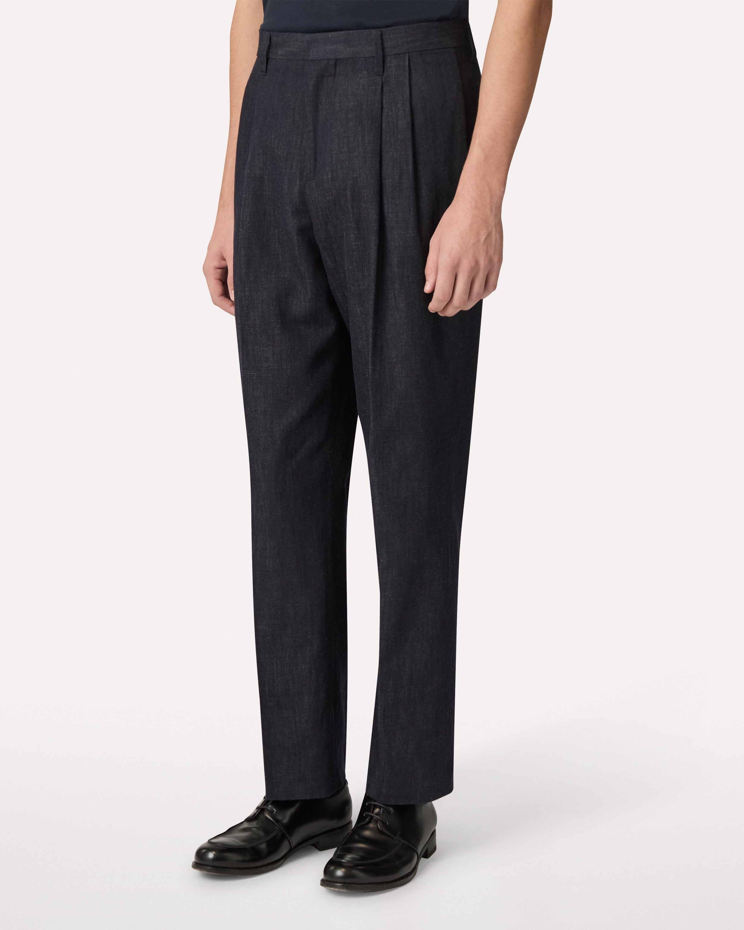 Blue two-pleat trousers BLUE Lardini 3