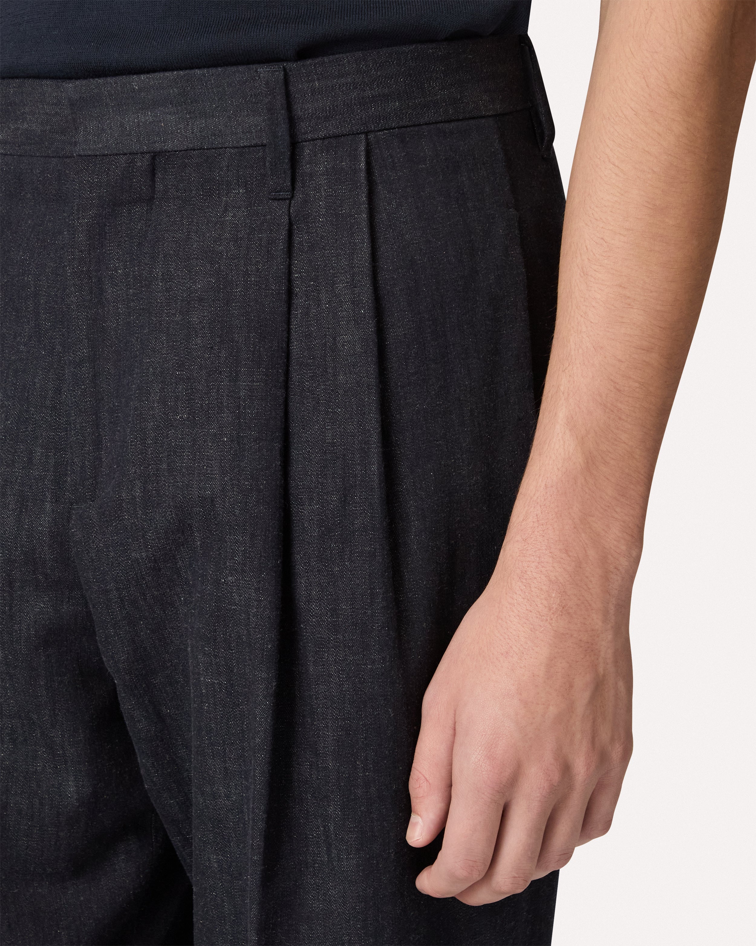 Blue two-pleat trousers BLUE Lardini 4