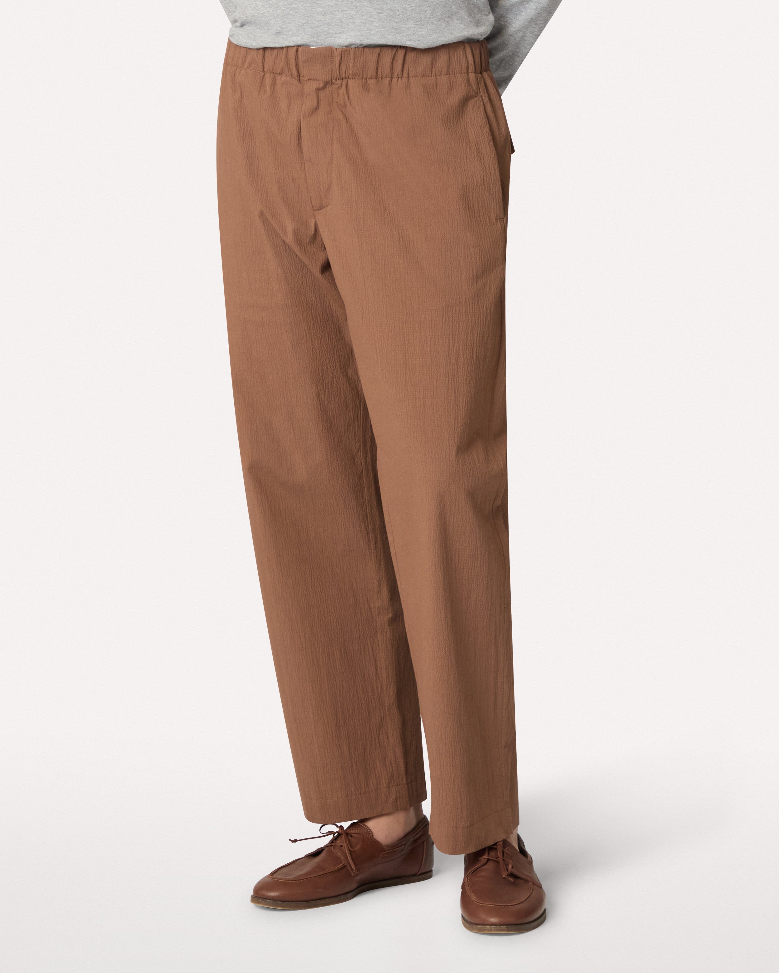 Beige flat-front trousers BROWN/RUST Lardini 3