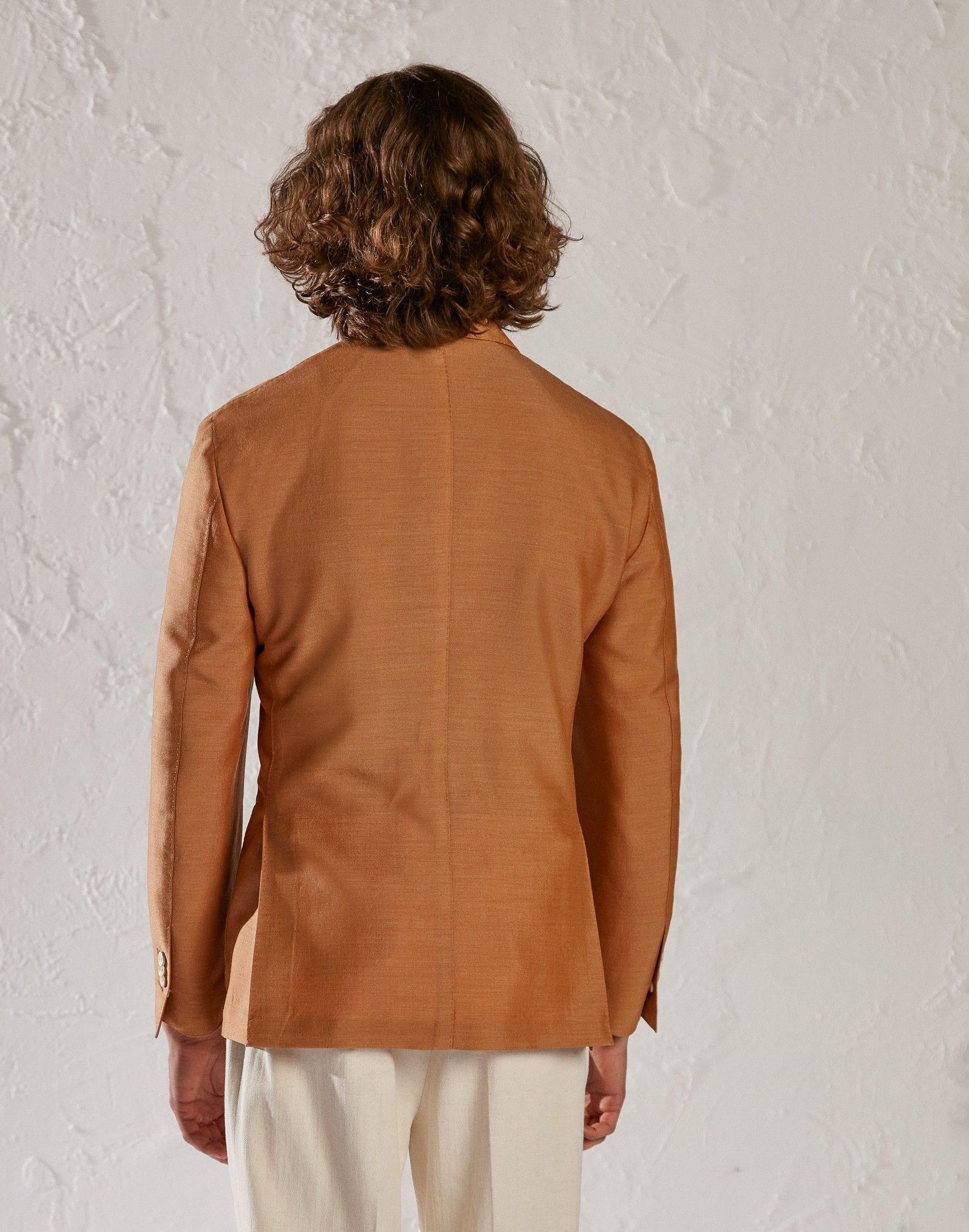 Orange tencel wool jacket - Supersoft