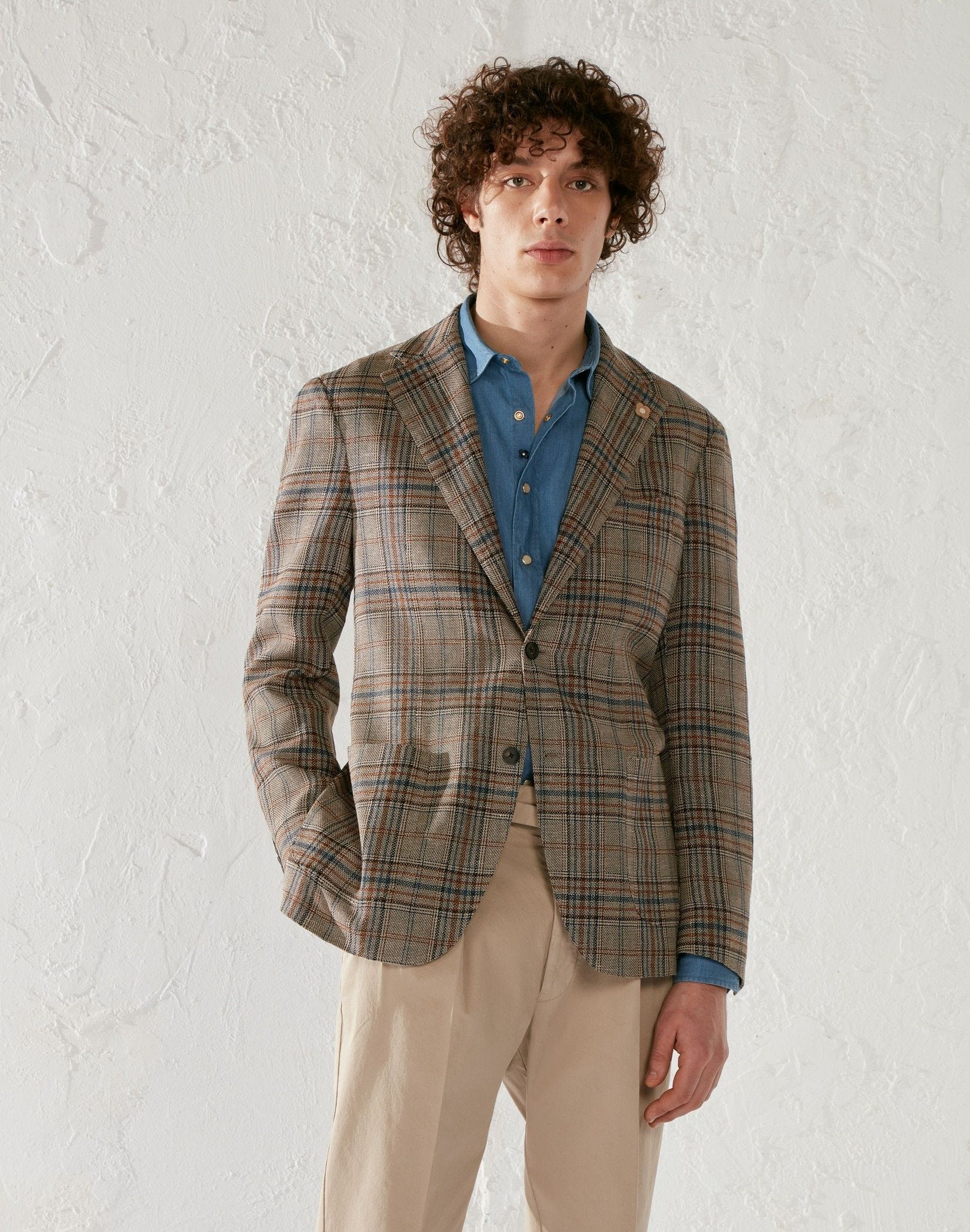 Jacket with check pattern - Supersoft