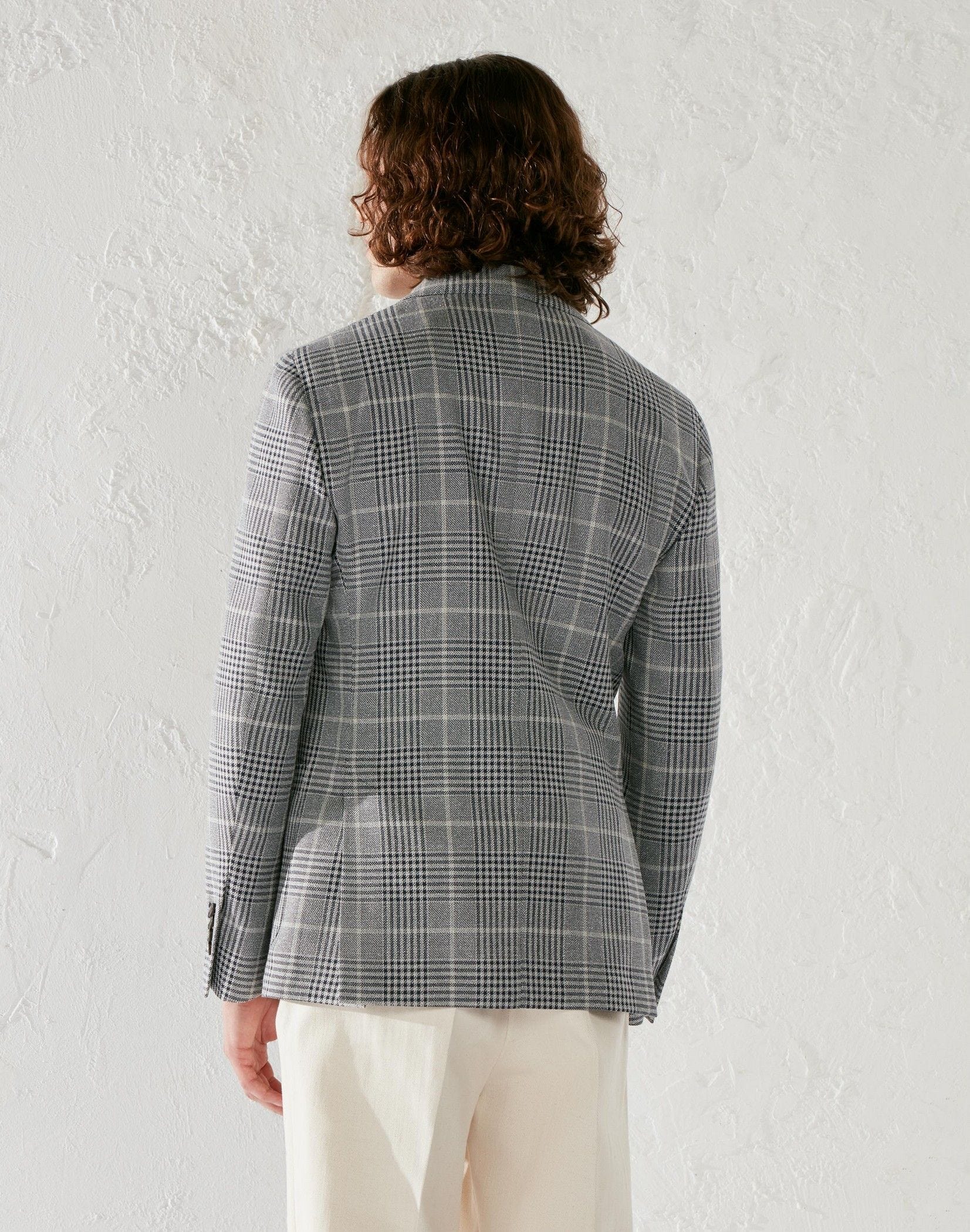Wool and silk patterned jacket - Special Line
