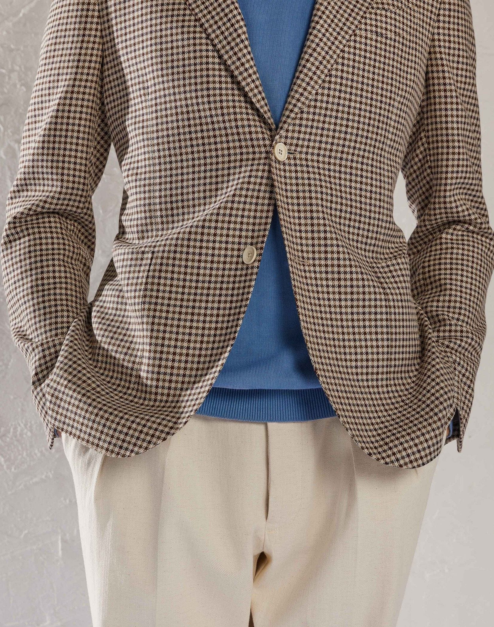 Wool and silk single-breasted jacket - Special Line