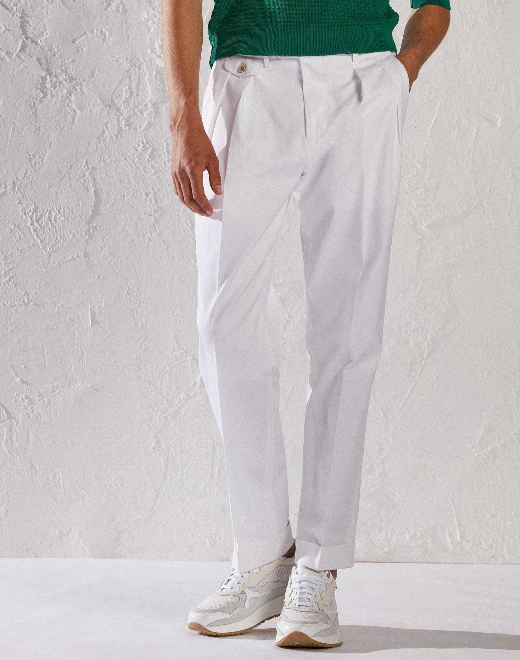 White trousers - Luigi Lardini capsule