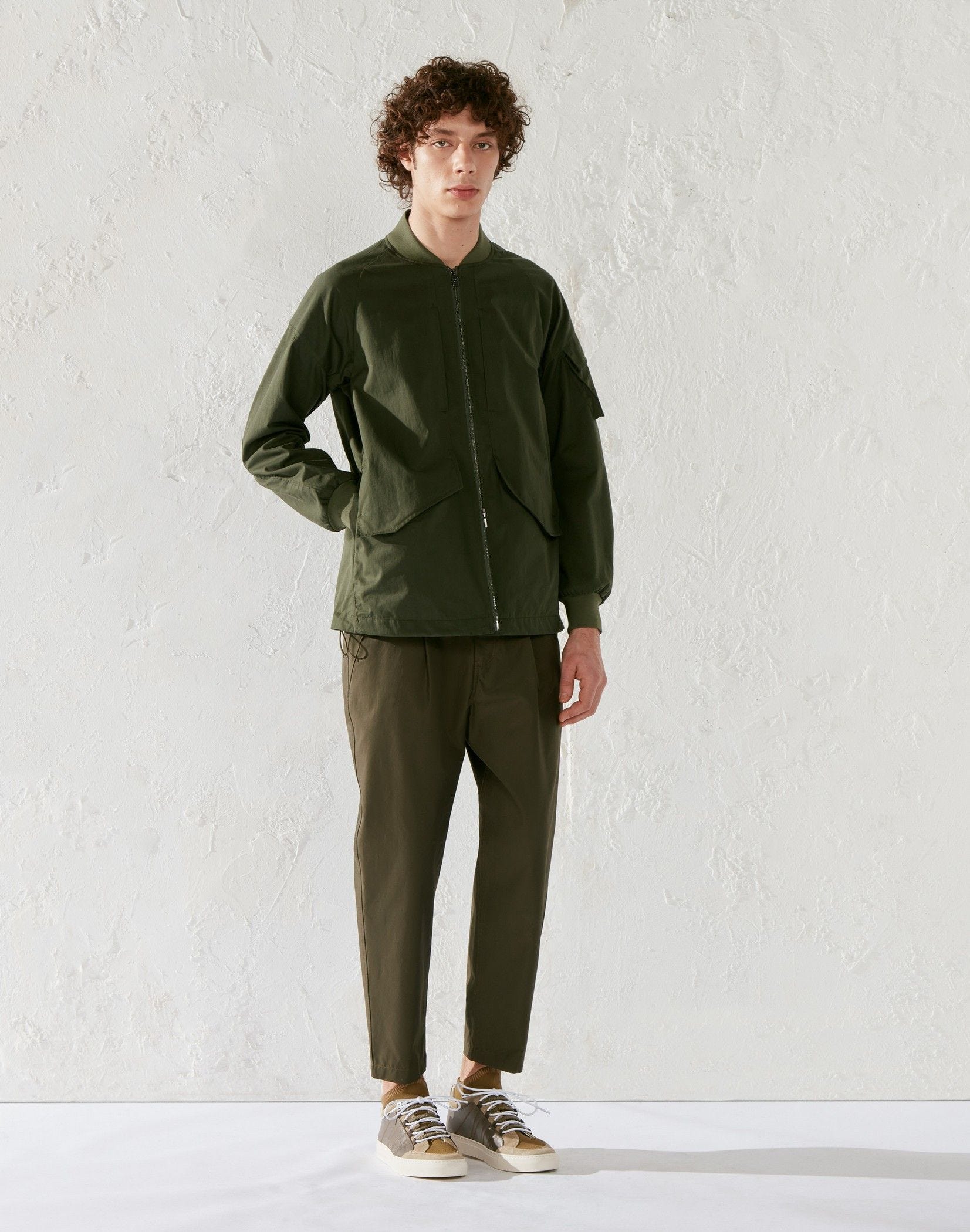Cotton and nylon bomber jacket - Lardini by Yosuke Aizawa