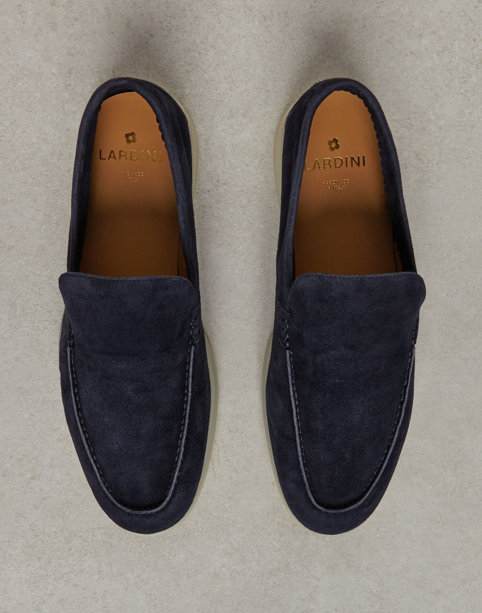 Blue suede classic loafer