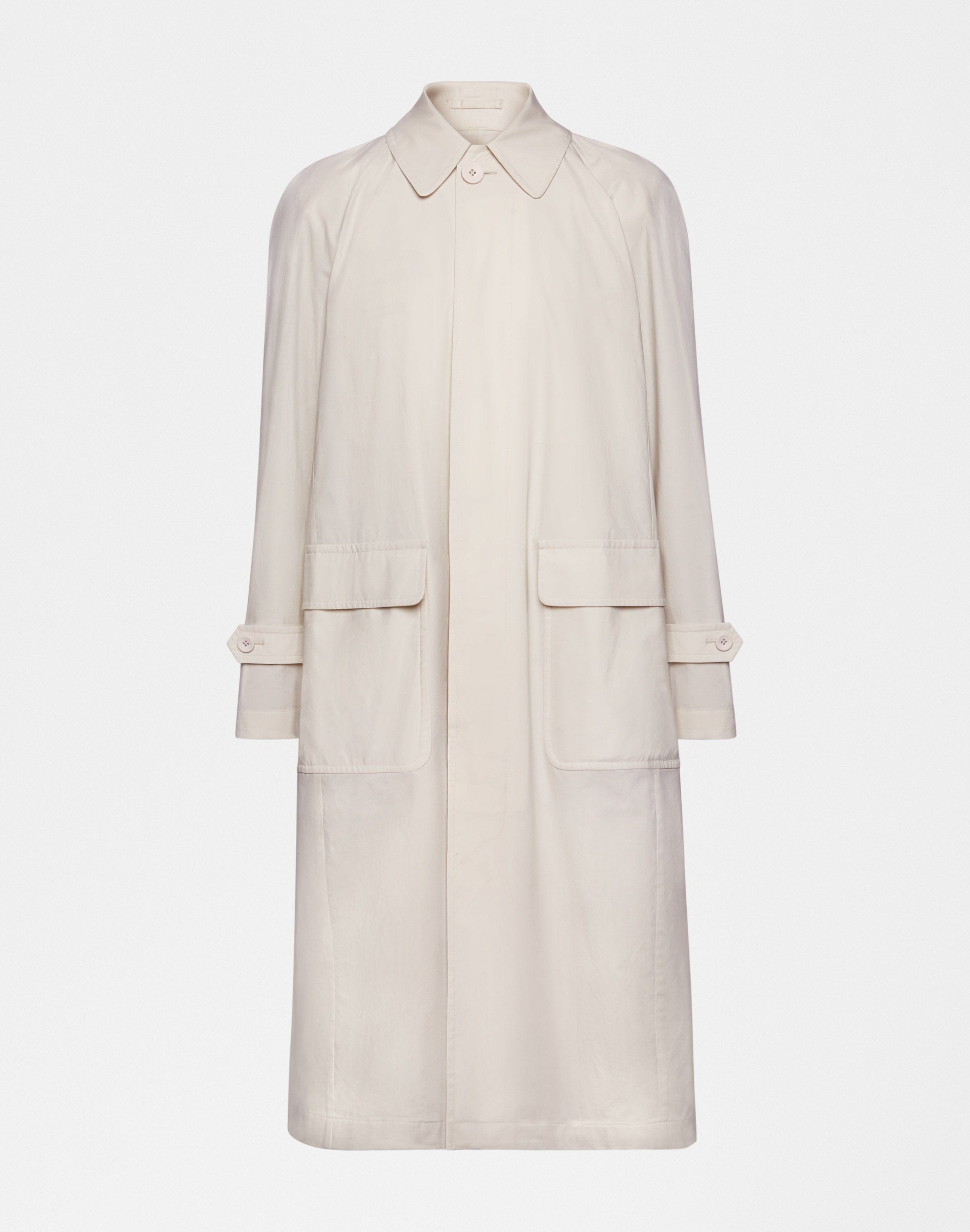Monotone cream trench coat | Lardini