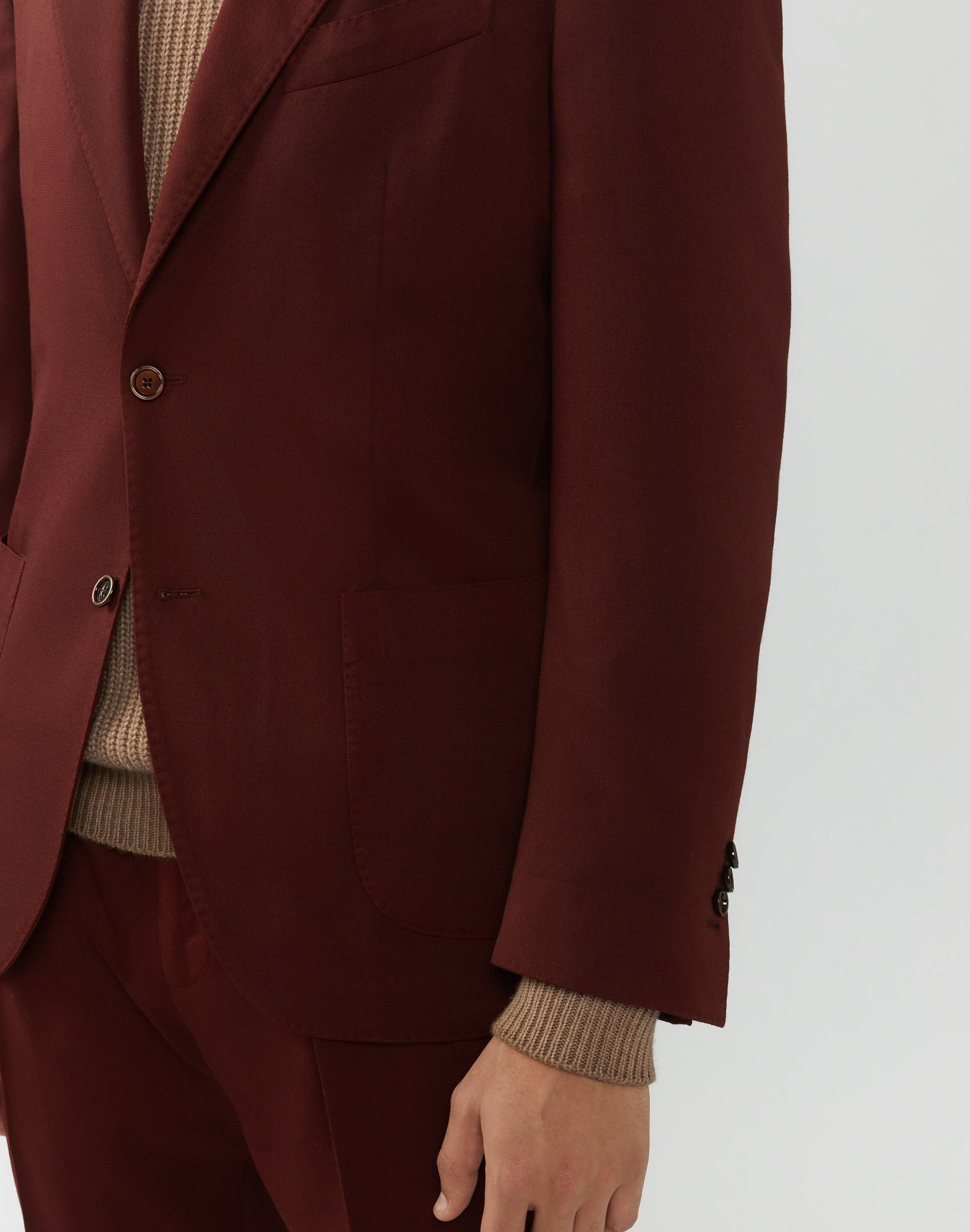 Suit in a crease-proof burgundy fabric - Supersoft 