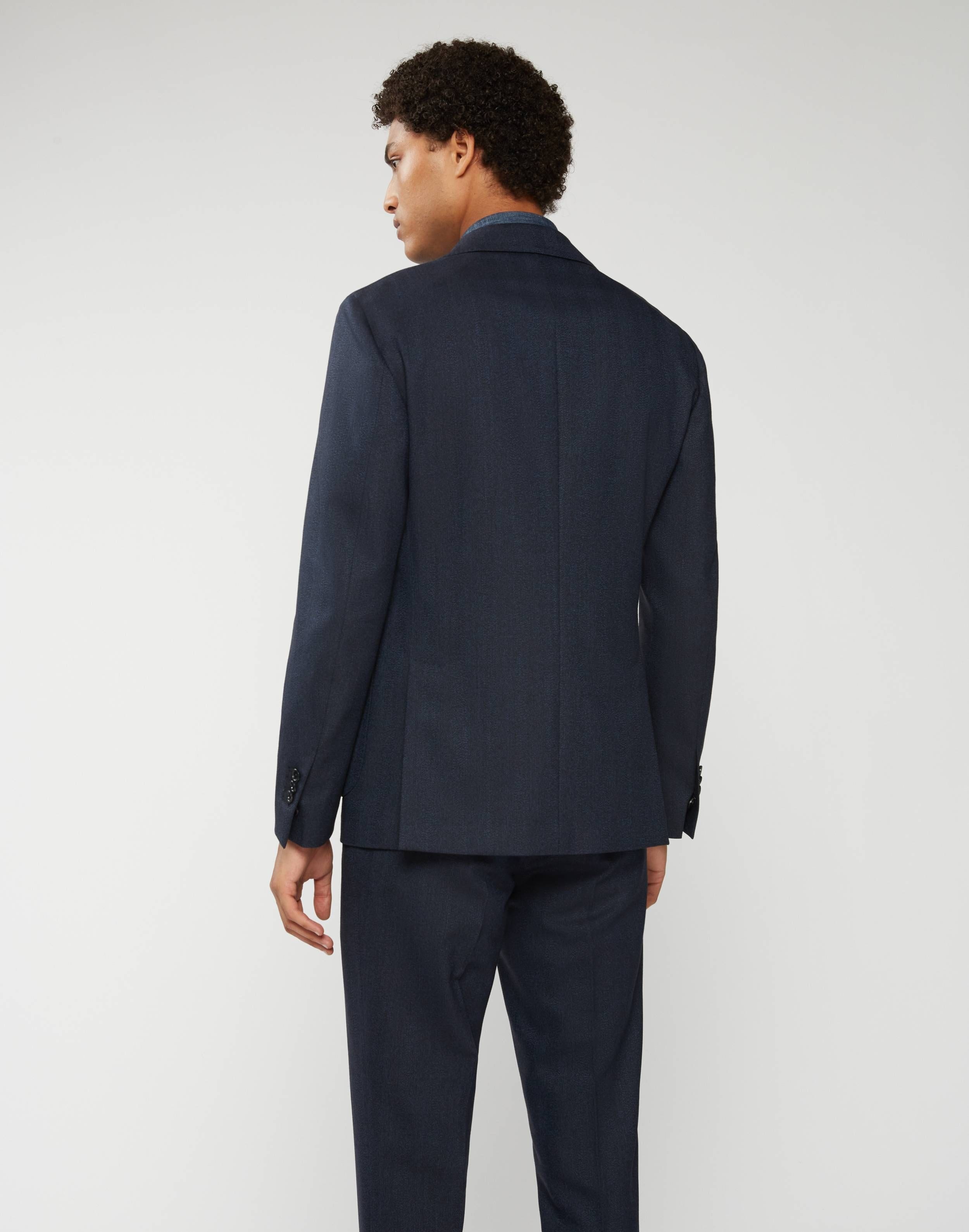 Crease-resistant jacket in two different shades of blue - Easy Wear