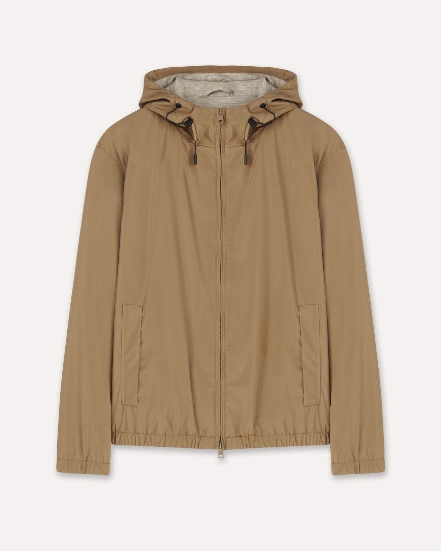 Technische Jacke mit Kapuze