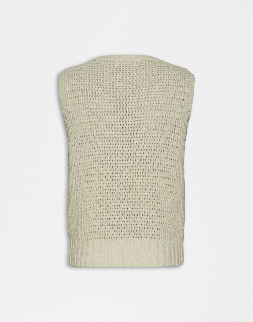 V-Neck Knit Vest
