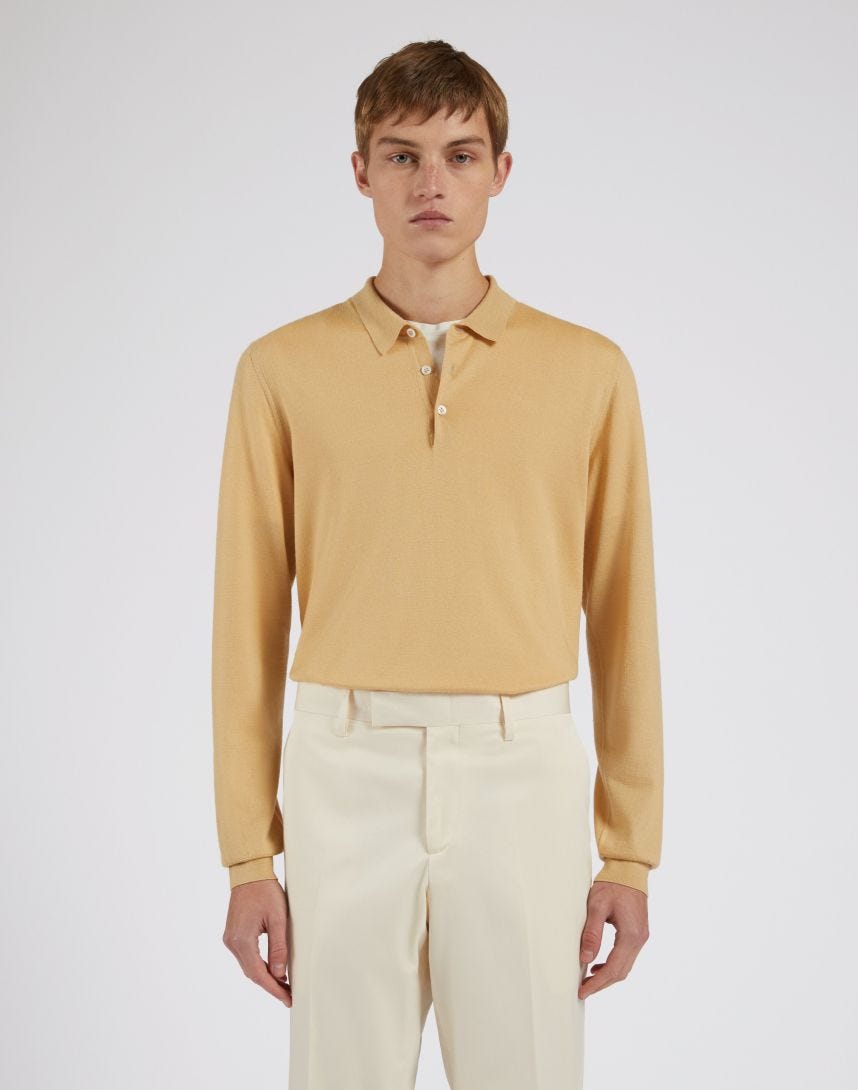 Long-Sleeve Polo Shirt