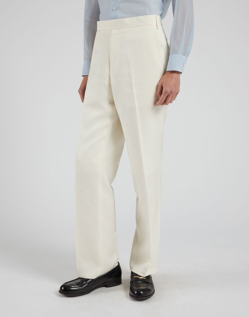 Pleat free trousers