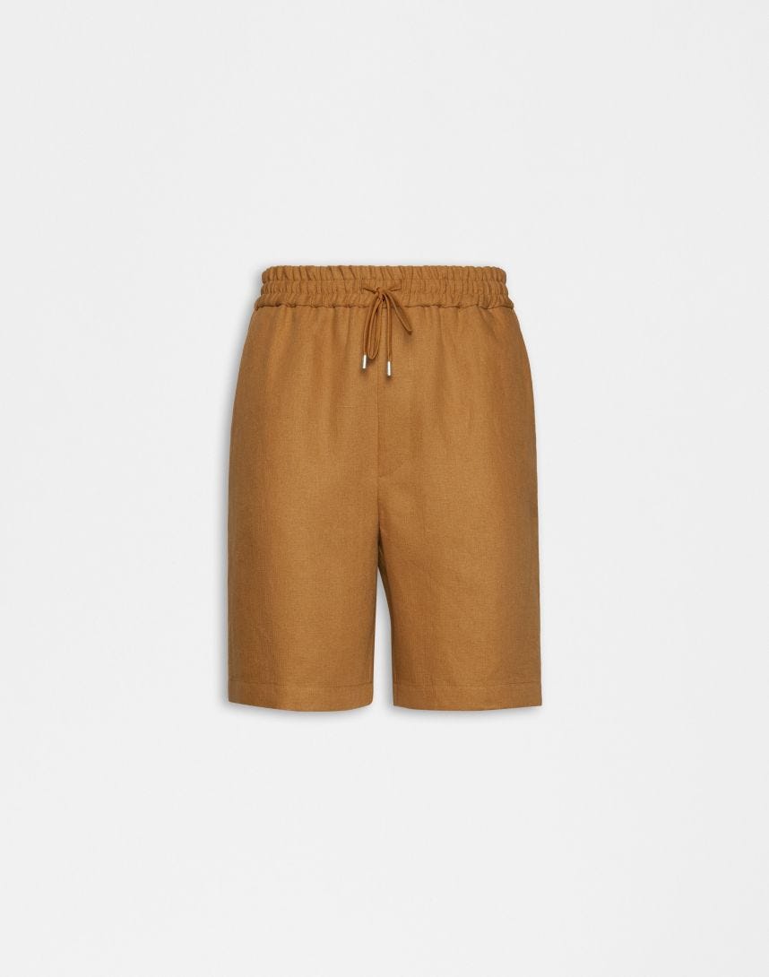 Bermudashorts aus Leinen