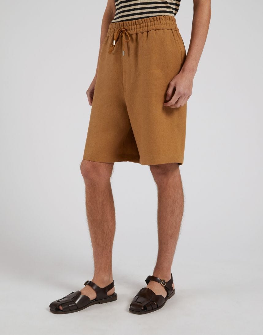 Bermudashorts aus Leinen