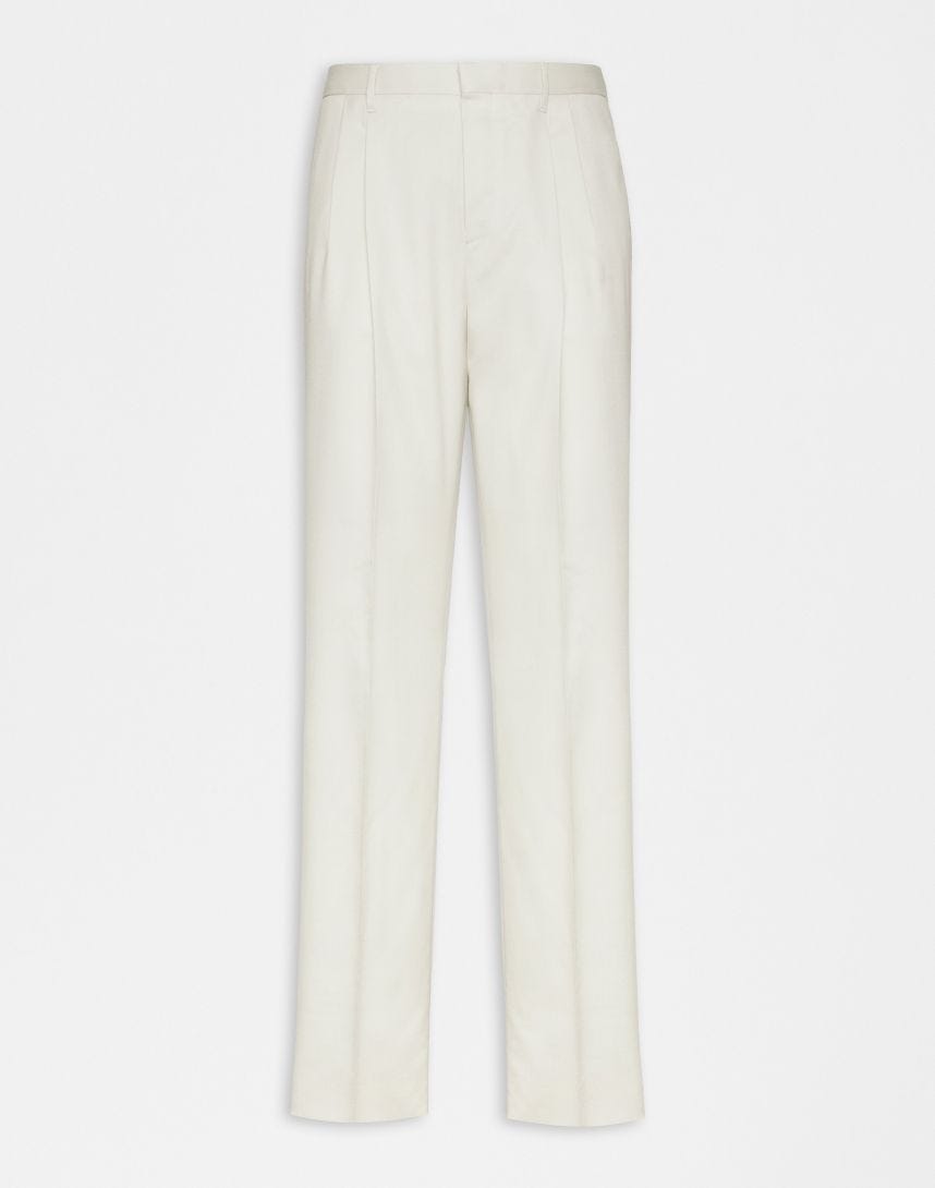 Hose aus Krepp-Gabardine