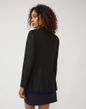 Black double-breasted jacket in cashmere 3