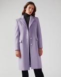 Lilac coat in a cashmere blend  1