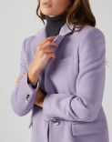 Lilac coat in a cashmere blend  2