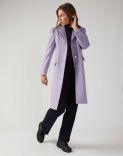 Lilac coat in a cashmere blend  8