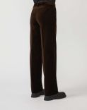 Trousers in brown velvet 3