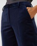 Trousers in blue velvet 4