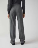 Classic-looking pinstripe trousers 7